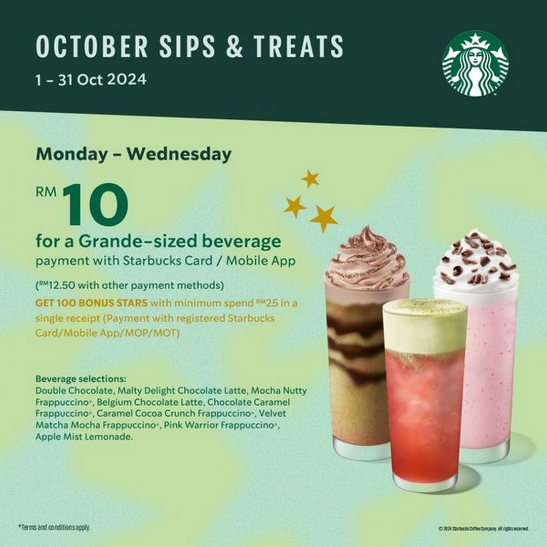 1 31 October 2024 Starbucks Malaysia October Sips U0026 Treats Promotion EverydayOnSales