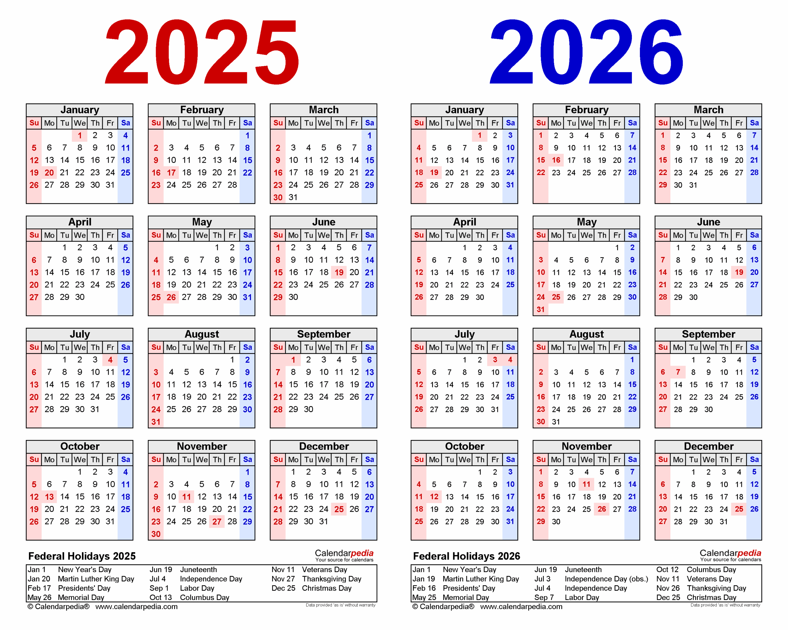 September 2025 To August 2026 Calendar Printable