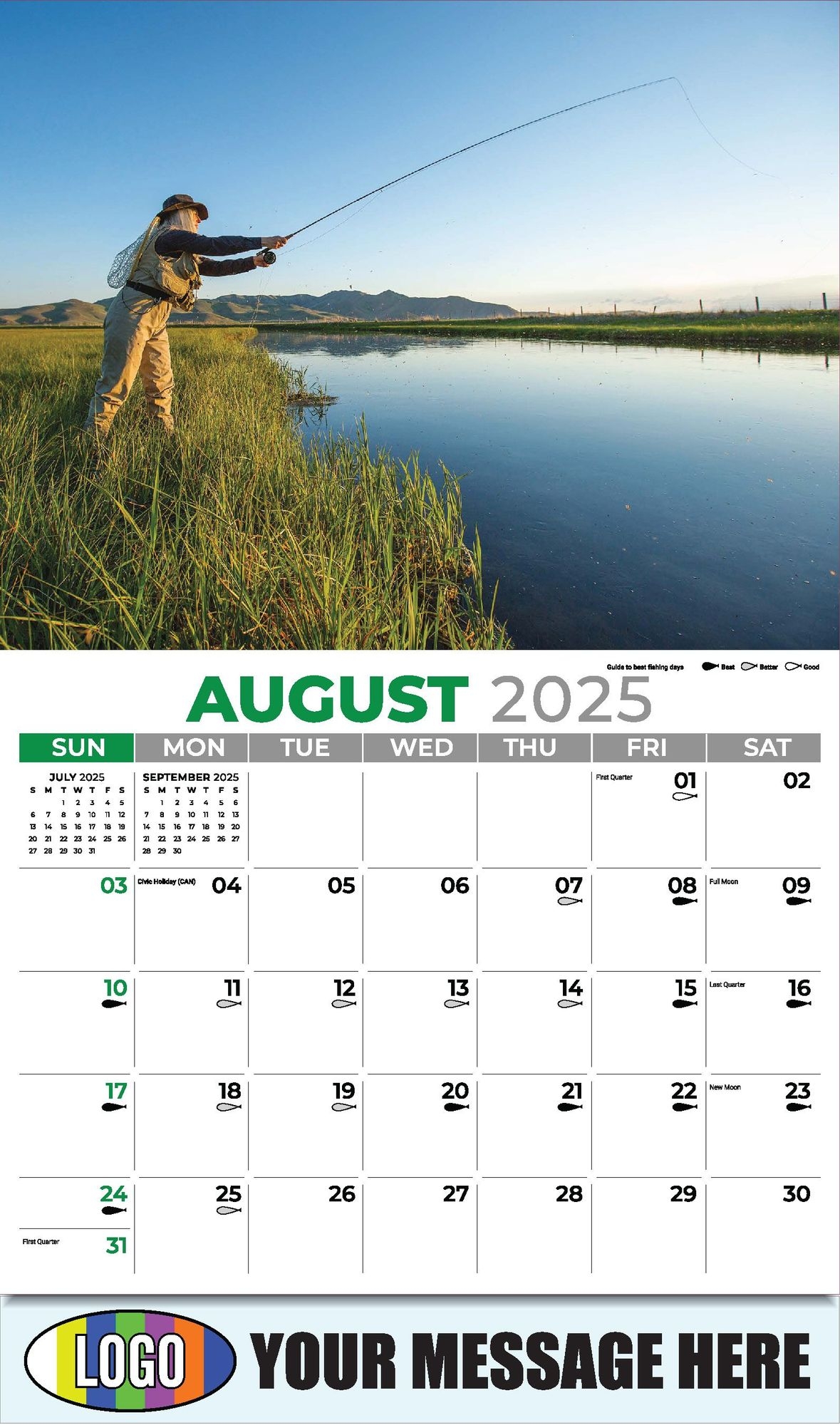 2025 Business Promotion Calendar Fishing And Hunting