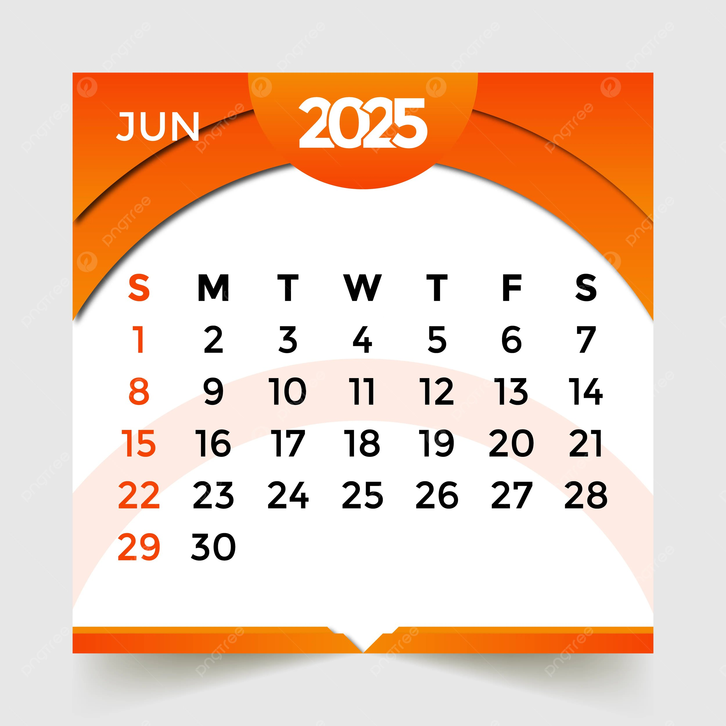 Calendar Month June 2025
