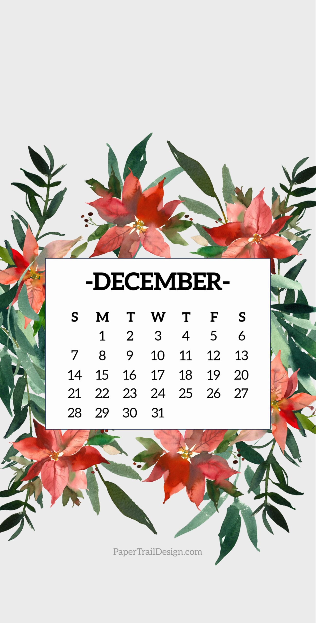 December 2025 Calendar Screensaver