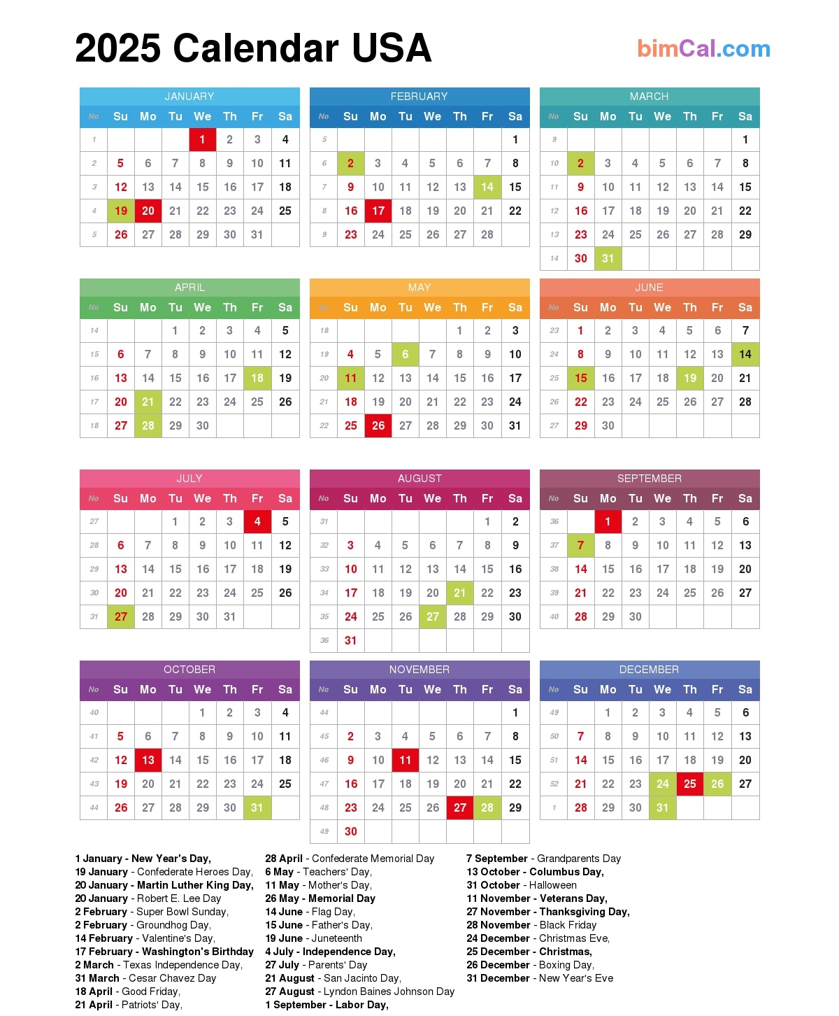 August 2025 Calendar With Holidays Usa