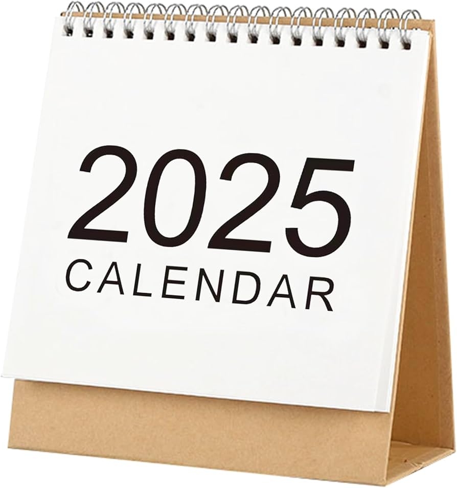 2025 Mini Desk Calendar Monthly Simple Style Flip Calendar 6 5