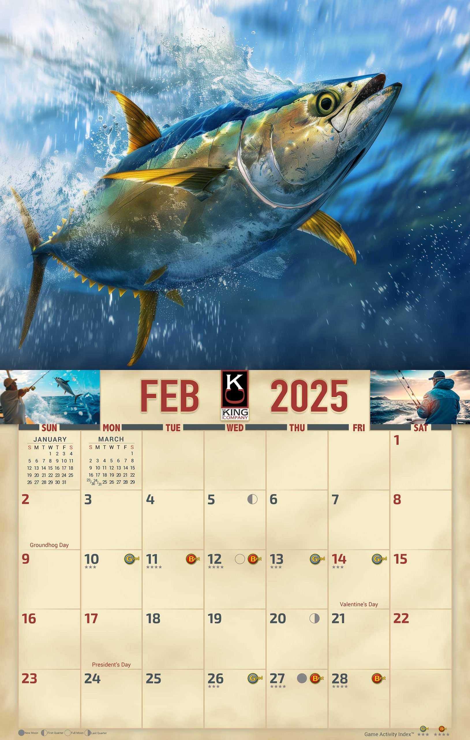 Fishing Calendar For July 2025
