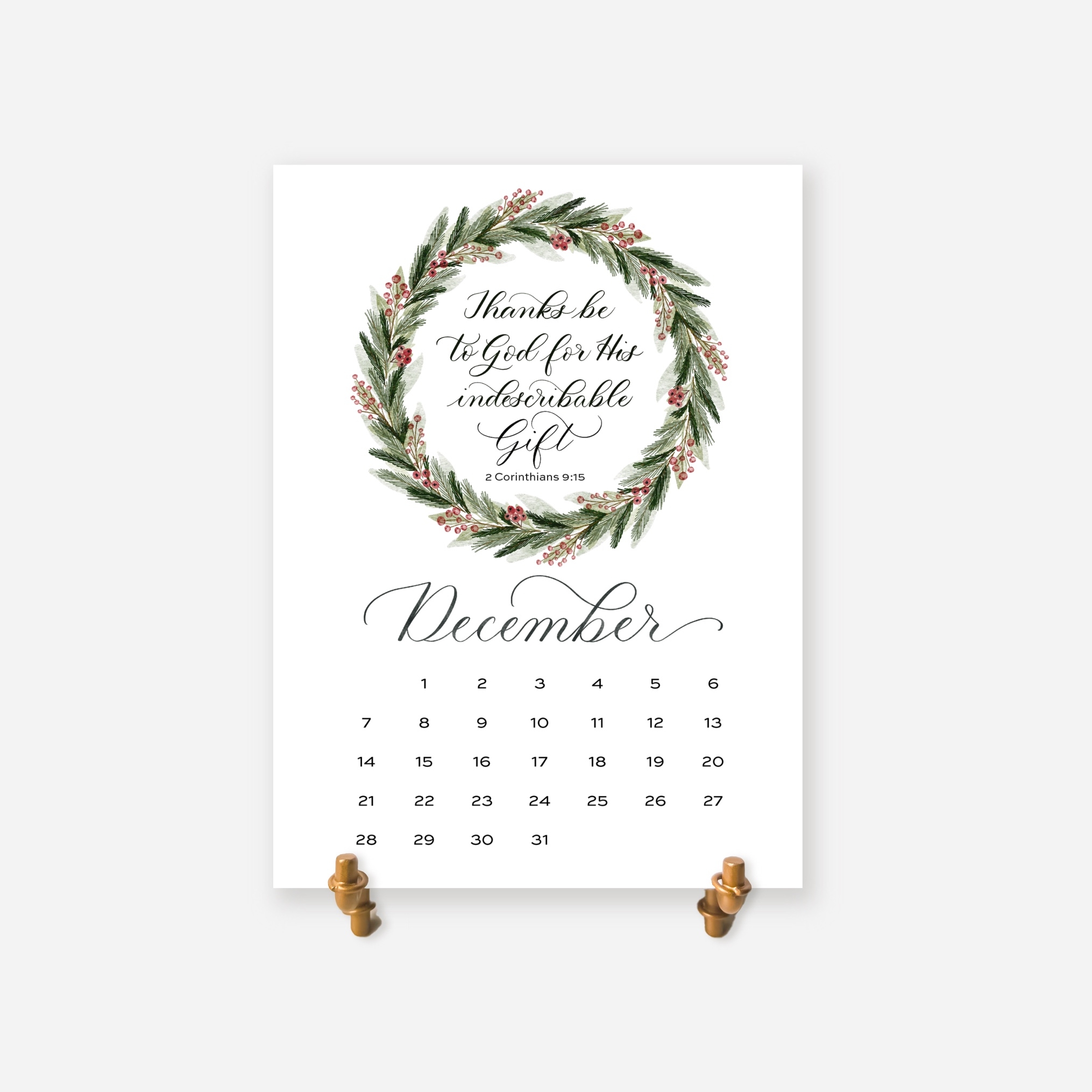 2025 Scripture Promises Desktop Calendar