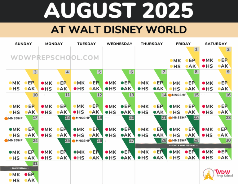 2025 U0026 2026 Disney World Crowd Calendar best Times To Go