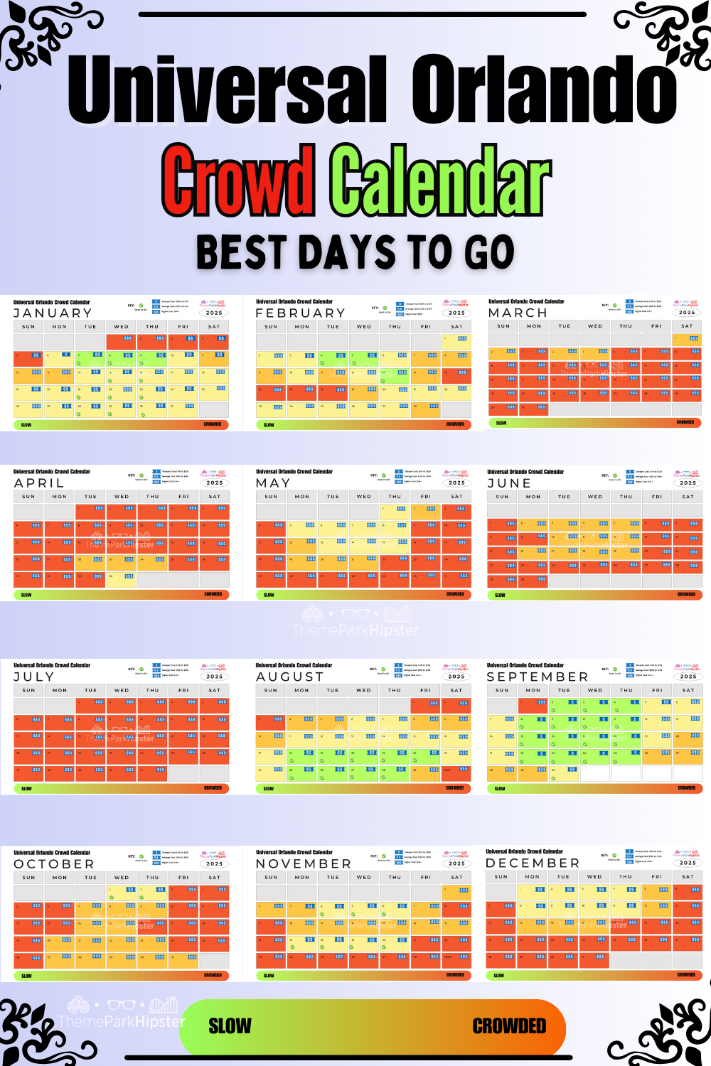 Orlando Crowd Calendar October 2025