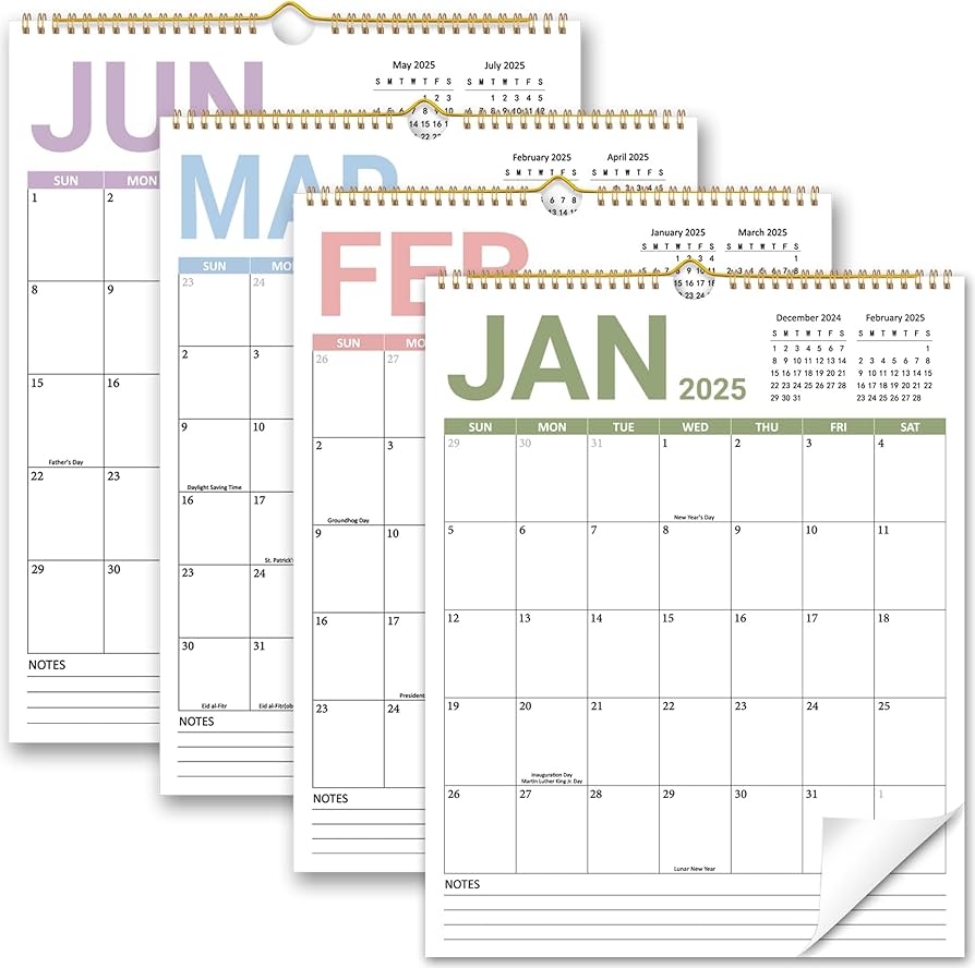 2025 Wall Calendar Run From January 2025 To December 2025 2025 Hanging Vertical Calendar With Thick Paper Perfect For Home And Office Monthly 