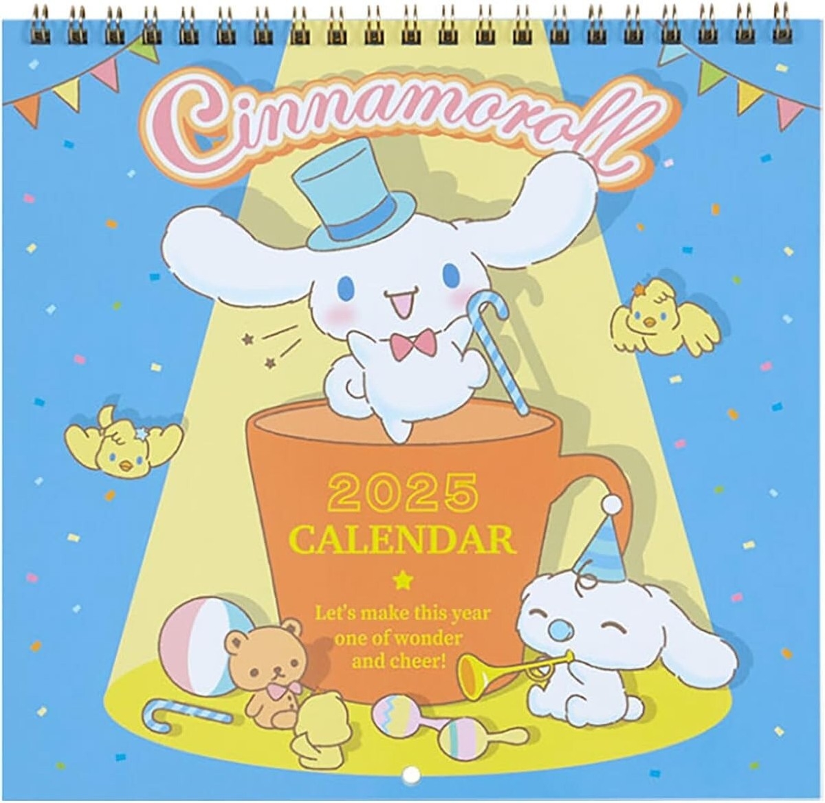 2025 Wall Calendar Sanrio Cinnamoroll With Sticker 21 X 20cm Japan 