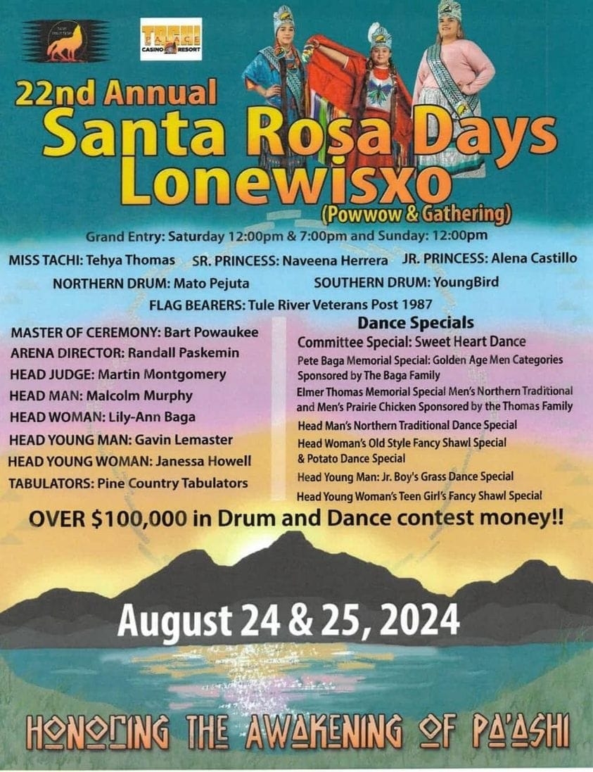 22nd Annual Santa Rosa Days Pow Wow U0026 Gathering 2024 Pow Wow Calendar