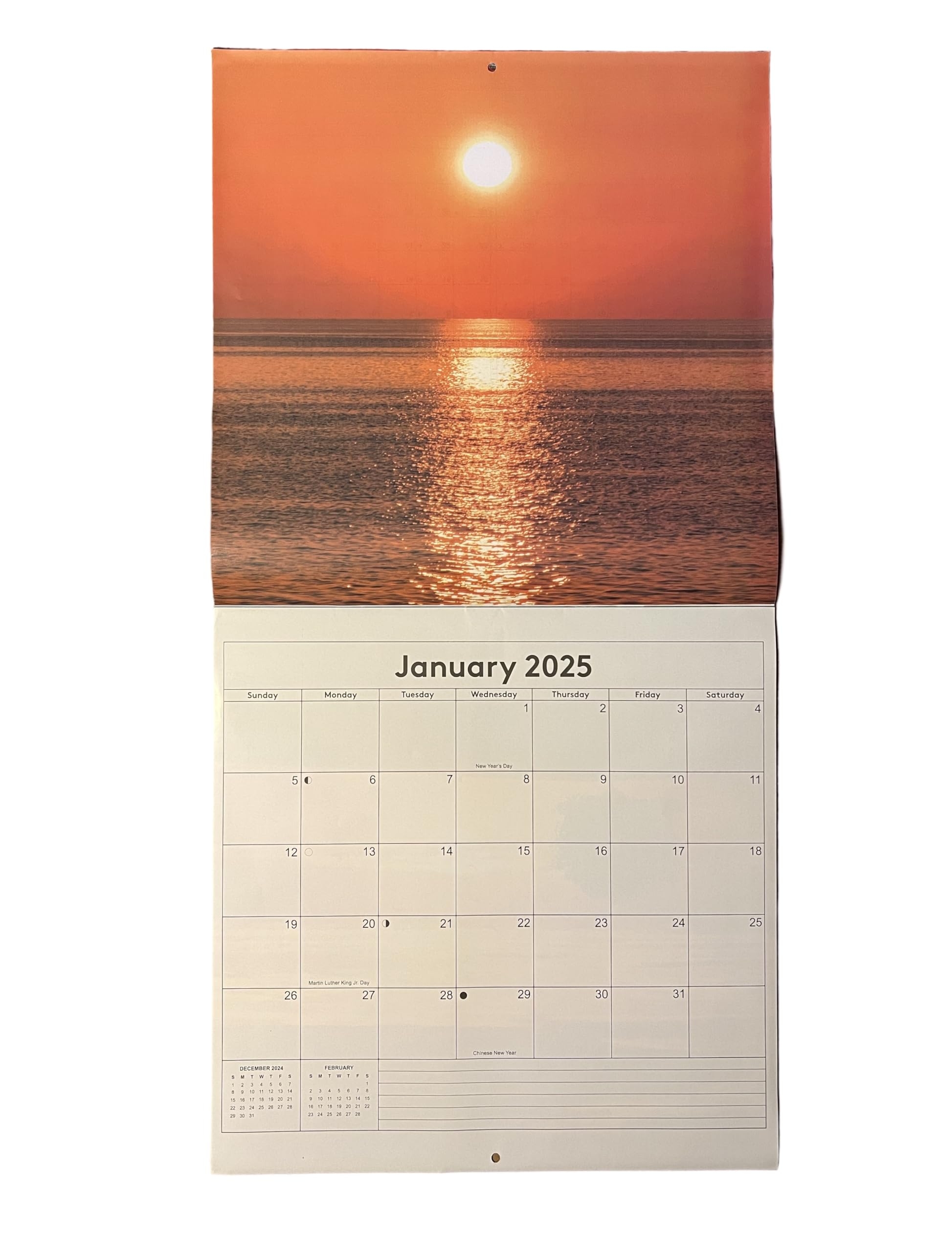 Sunset Calendar December 2025