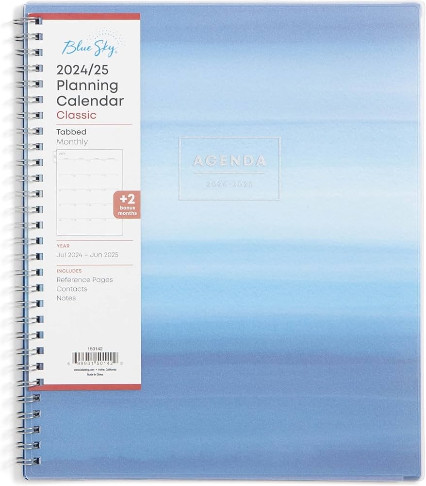 Amazon Blue Sky 2024 2025 Academic Year Monthly Planner For 