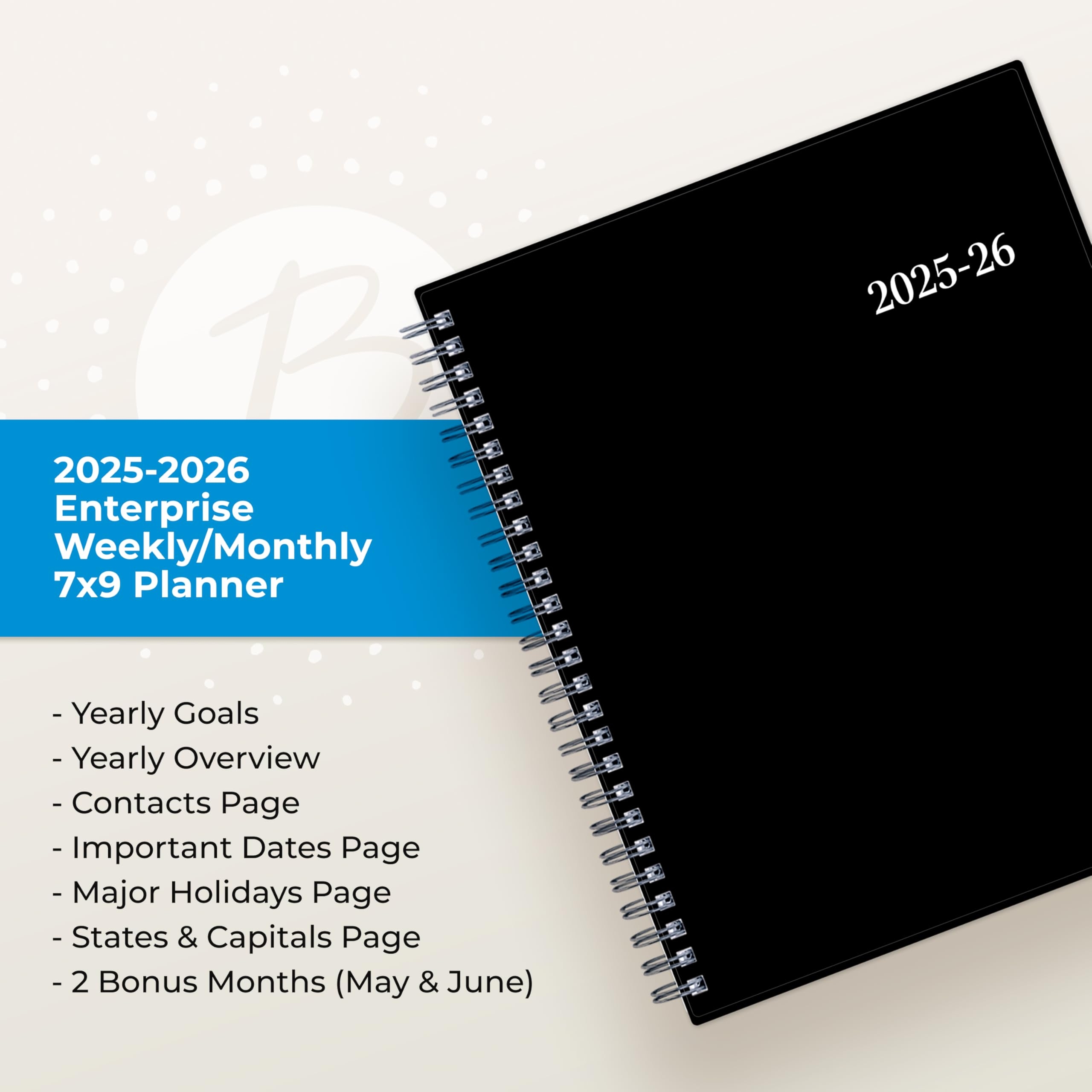 Amazon Blue Sky 2025 2026 Weekly And Monthly Academic Year Planner Calendar July 2025 June 2026 7