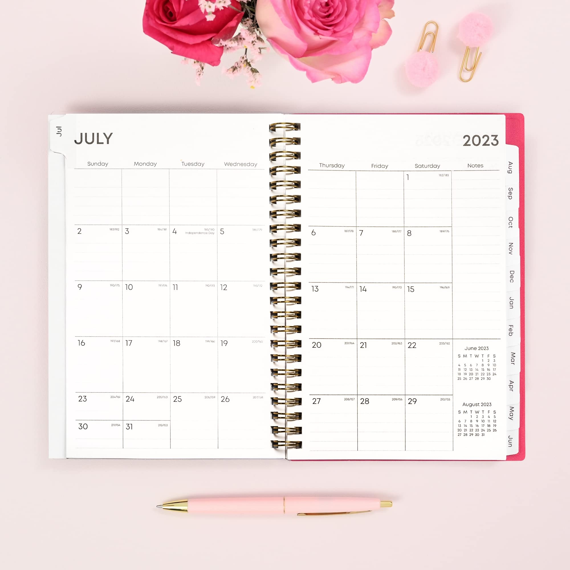 Amazon Blue Sky July 2023 June 2024 Academic Year Weekly And Monthly Planner 5