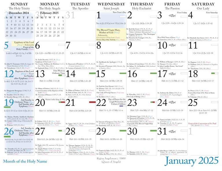 Amazon Catholic Liturgical Calendar 2025 William Bouguereau Office Products
