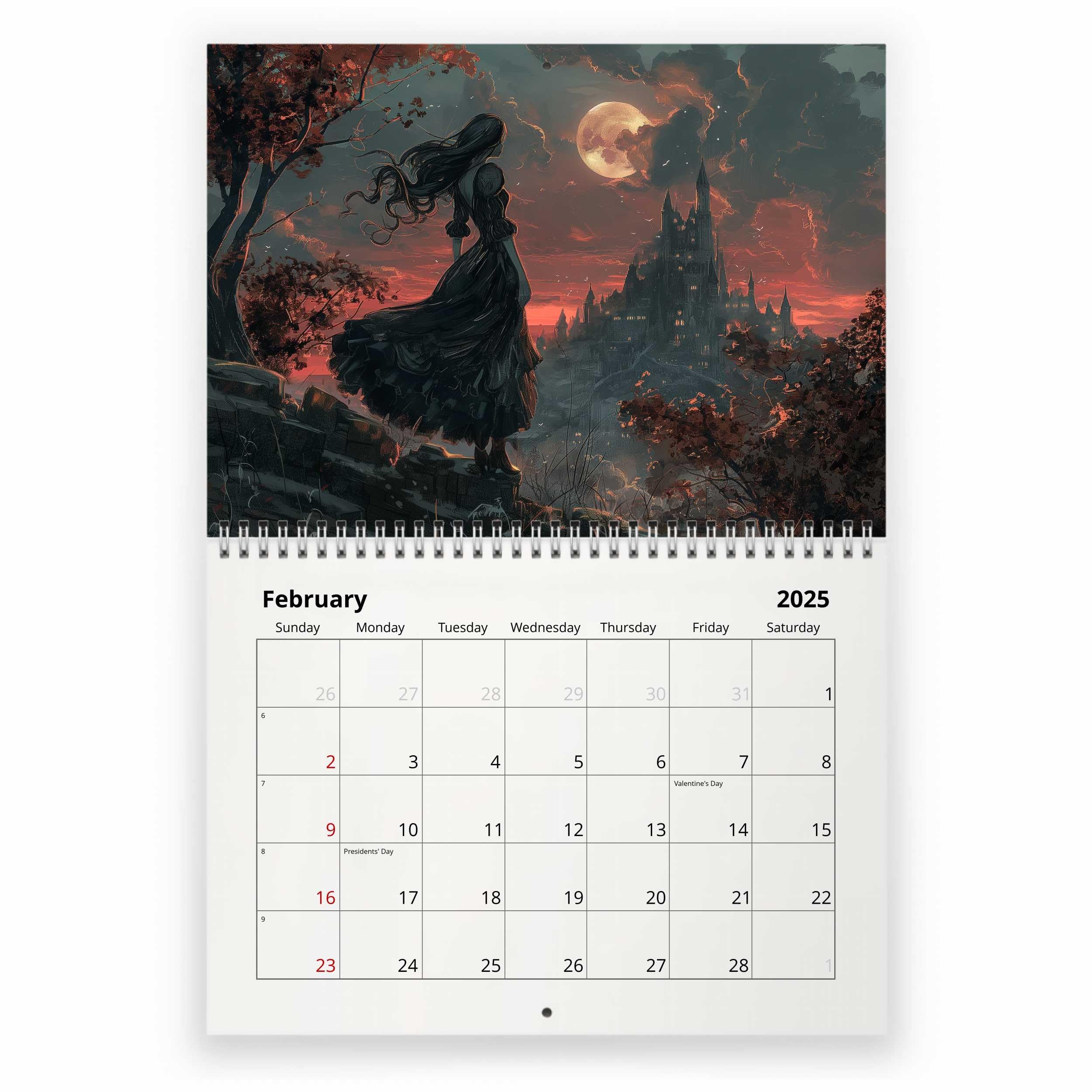Amazon Generic Gothic 2025 Wall Calendar Office Products