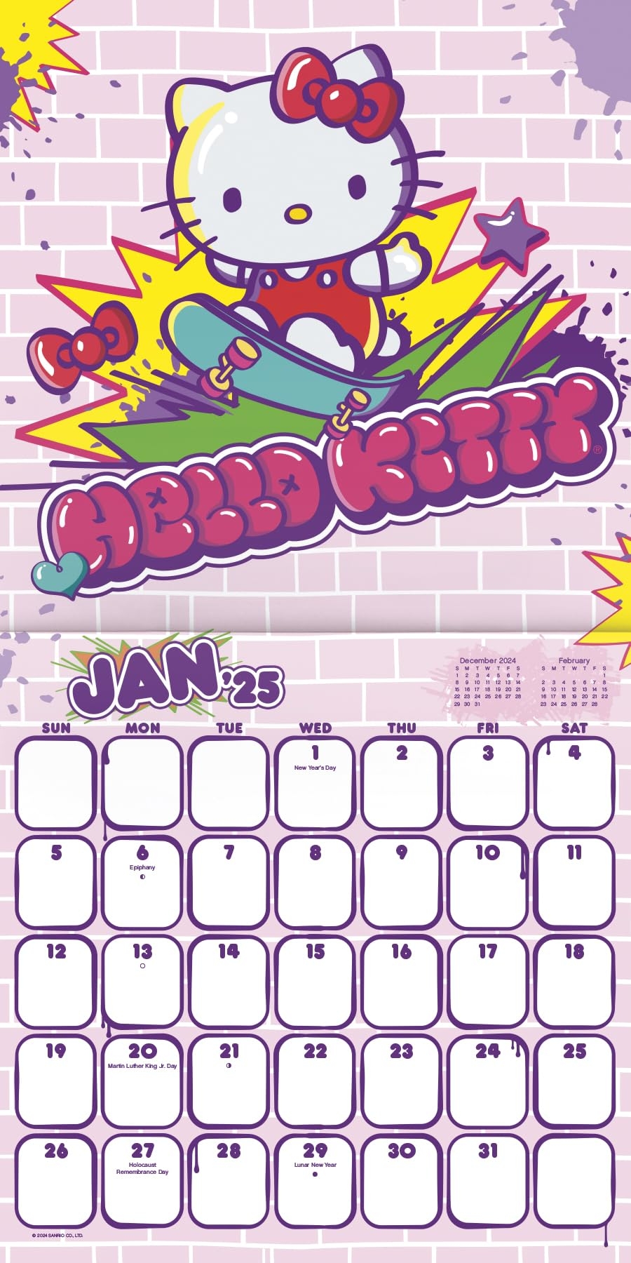 Amazon Hello Kitty Calendar 2025 Deluxe 2025 Hello Kitty 
