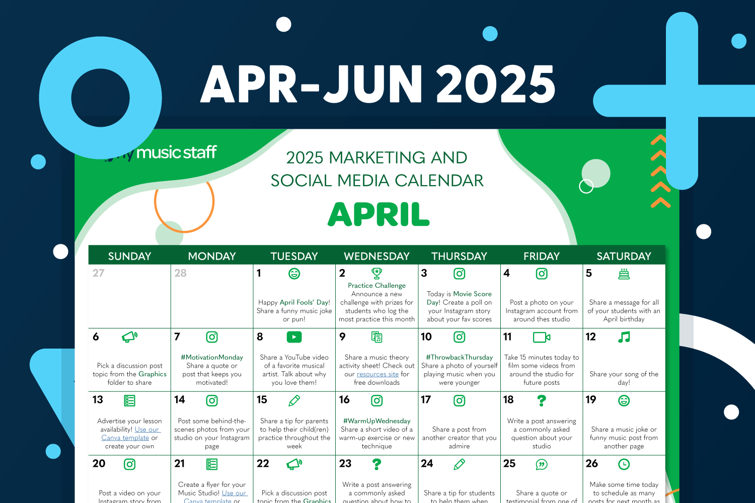 June 2025 Content Calendar