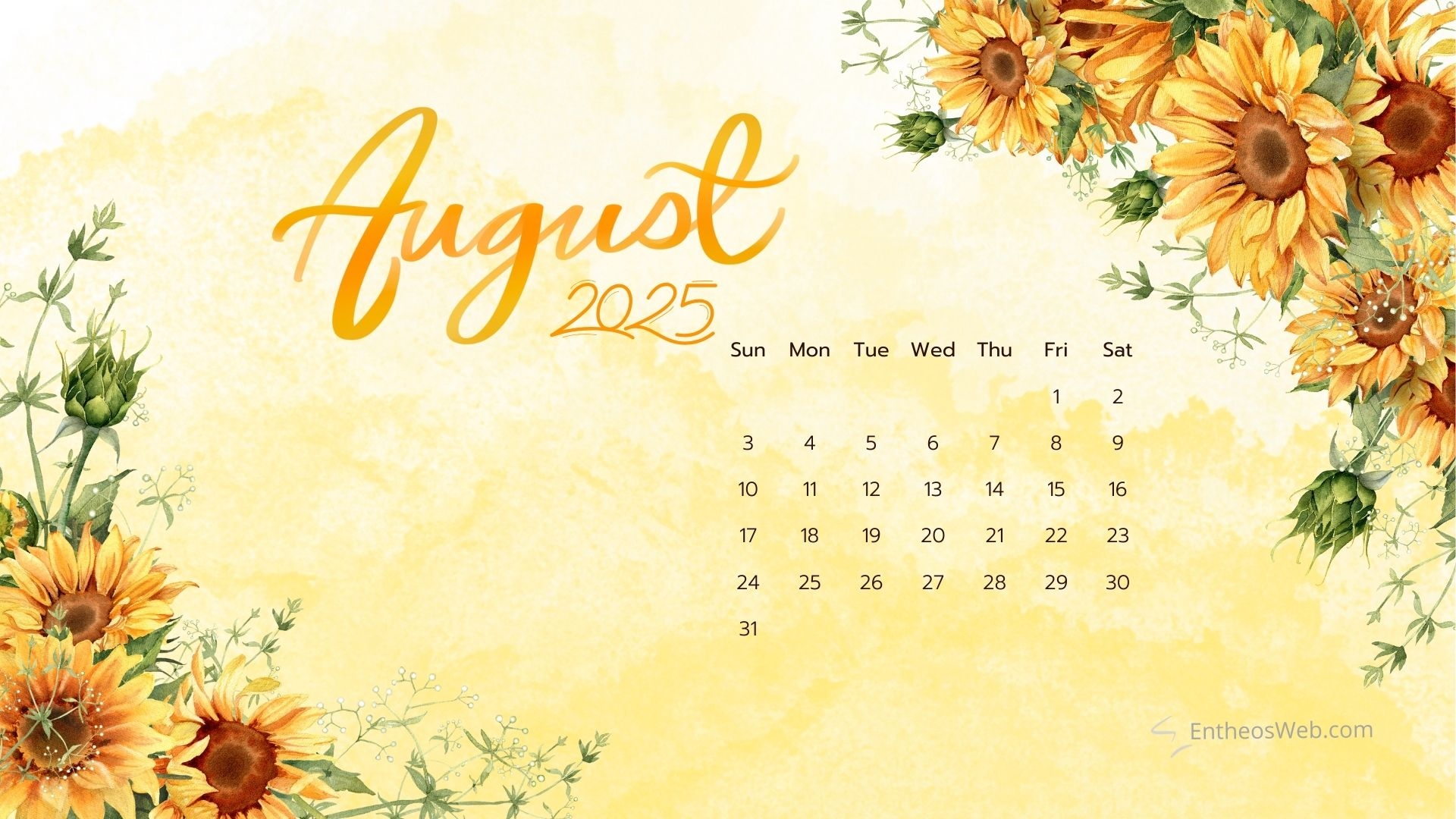 Anime Calendar Wallpaper August 2025 Free