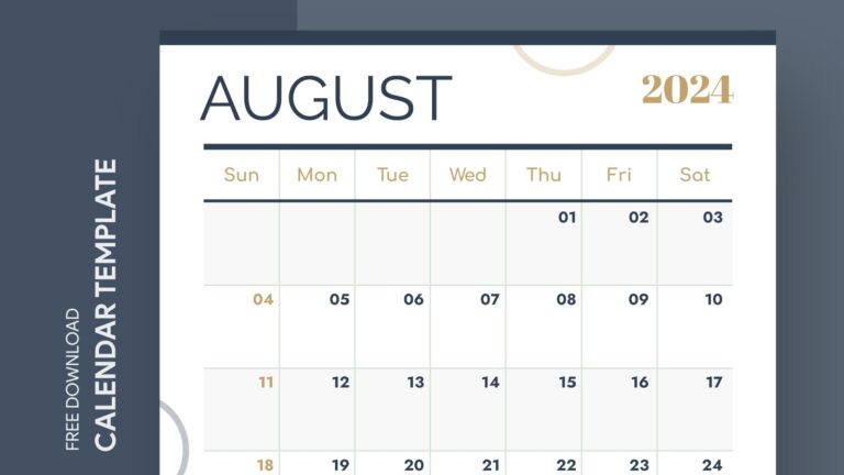 August 2025 Calendar Free Google Docs Template Gdoc io
