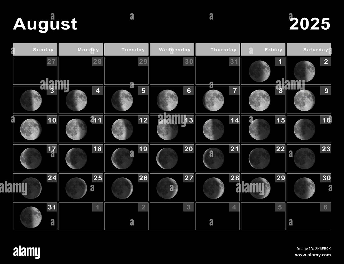 August 2025 Full Moon Calendar