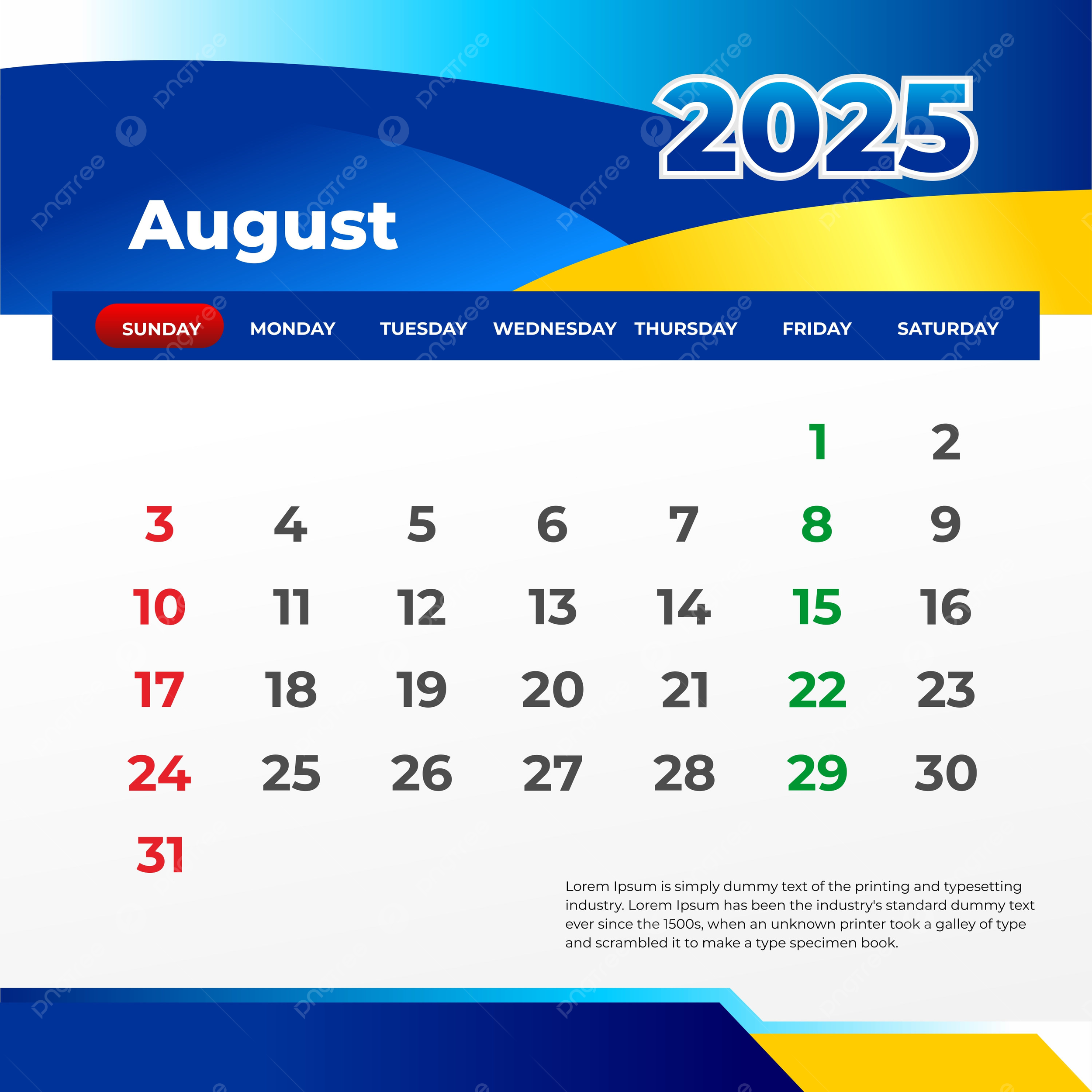 August 2025 Wall Calendar Print And Post On Social Media Vector Template Download On Pngtree August 2025 Wall Calendar Print And Post On Social Media Vector Template Download On Pngtree