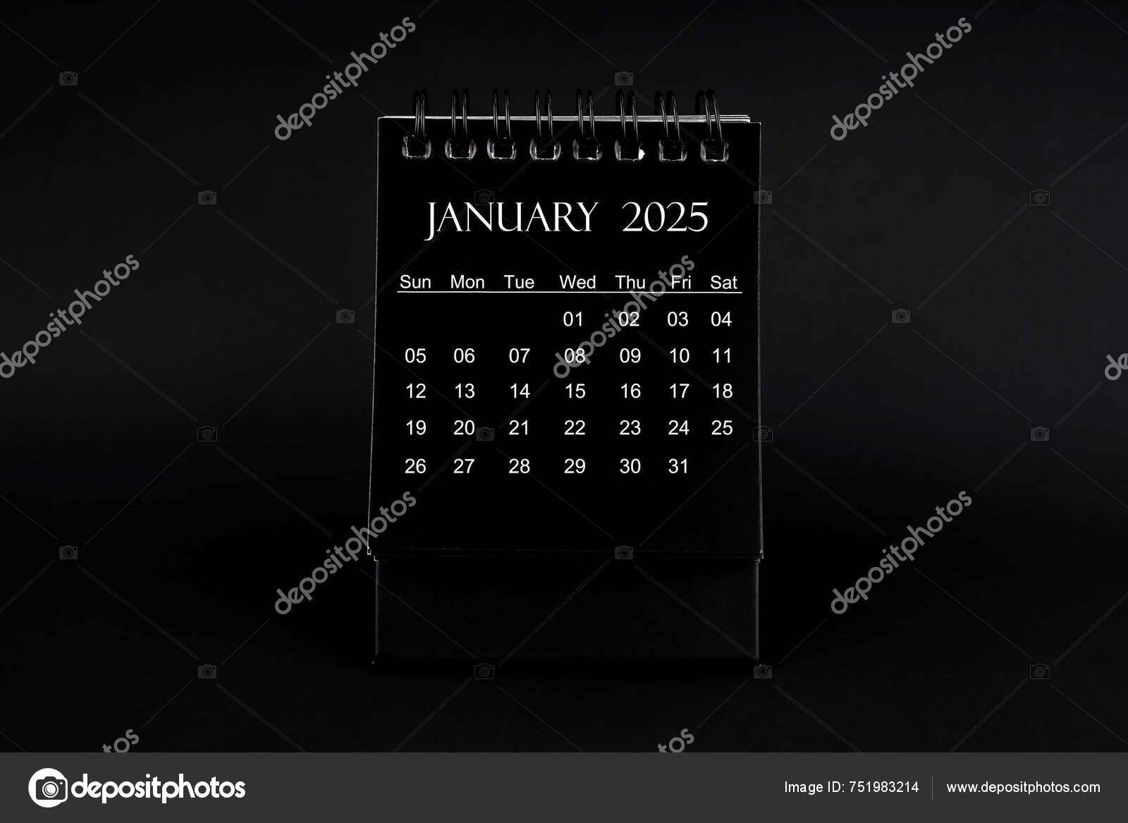 June 2025 Calendar Black Background
