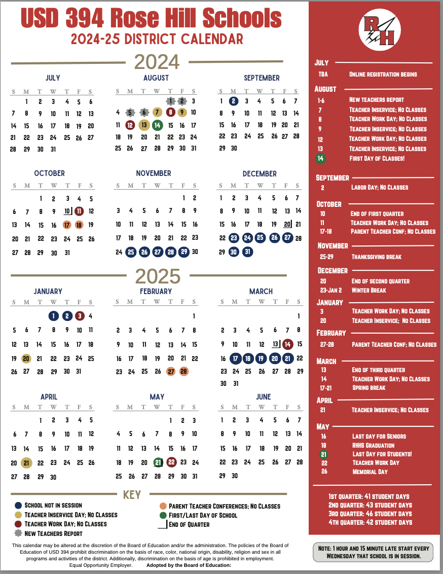 Board Approves 2024 2025 School Calendar Rocket Productions