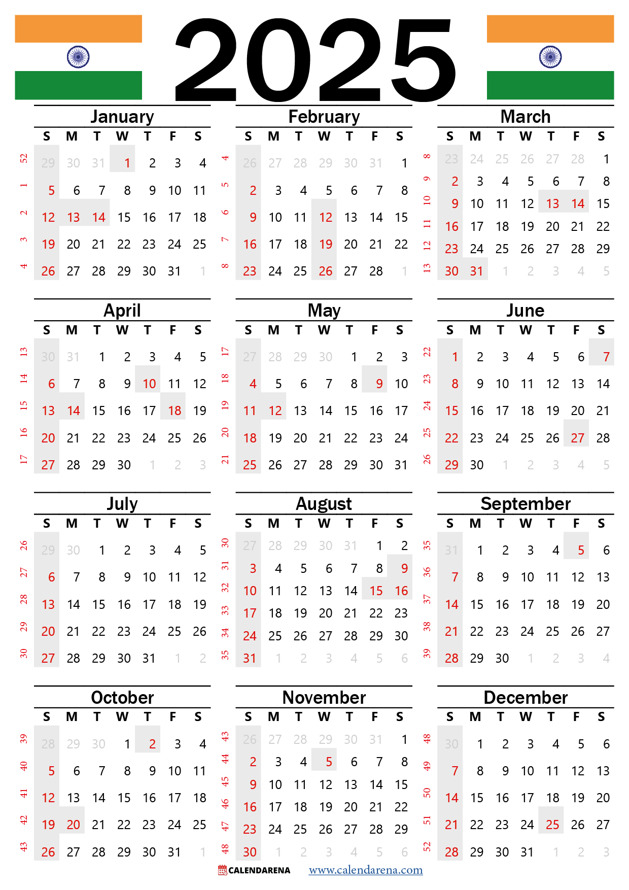 June 2025 Calendar With Holidays India
