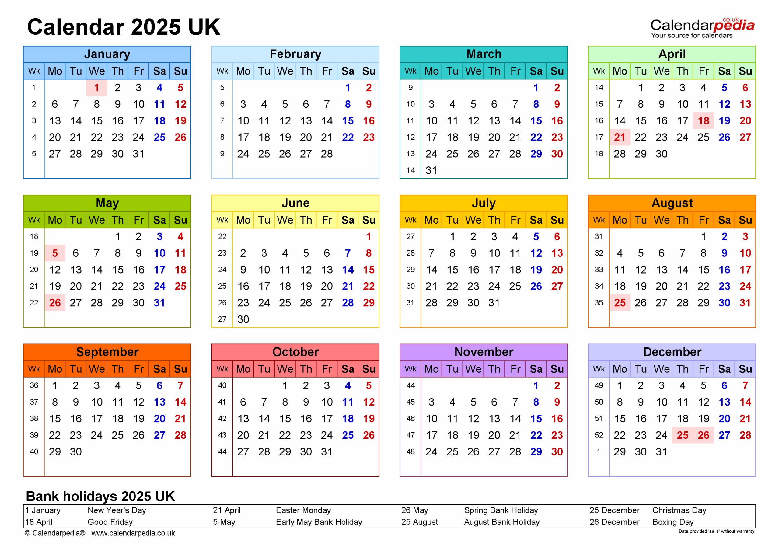 June 2025 Calendar Template Excel