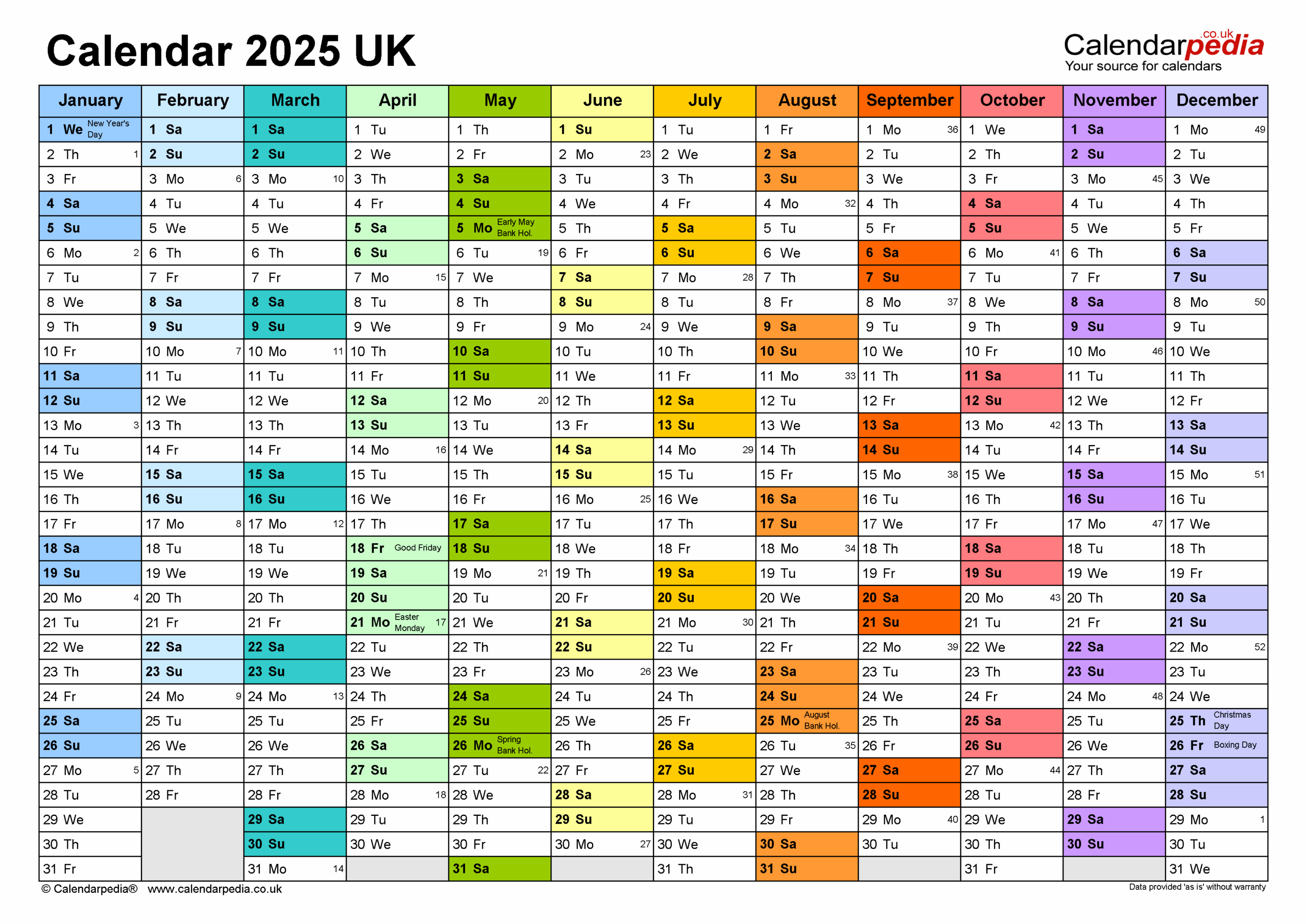 Calendar June 2025 Excel