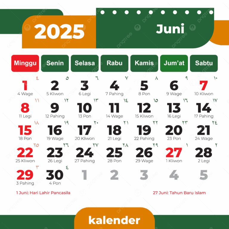 Calendar For June 2025 Complete Vector Of Holidays In Yellow And Green Ready To Print 2025 Calendar PNG And Vector With Transparent Background For Free Download