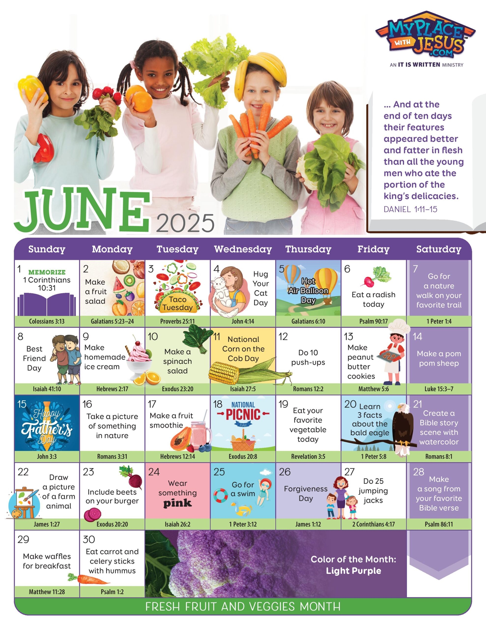 Calendar My Place With Jesus