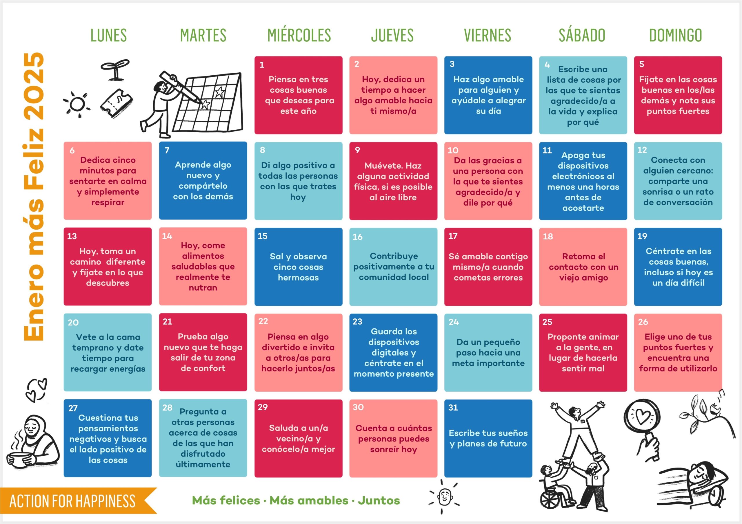 Happiness Calendar December 2025