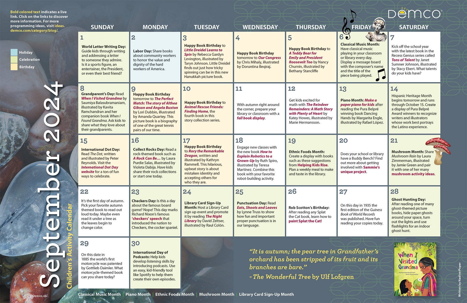 Children s Activity Calendar September 2024