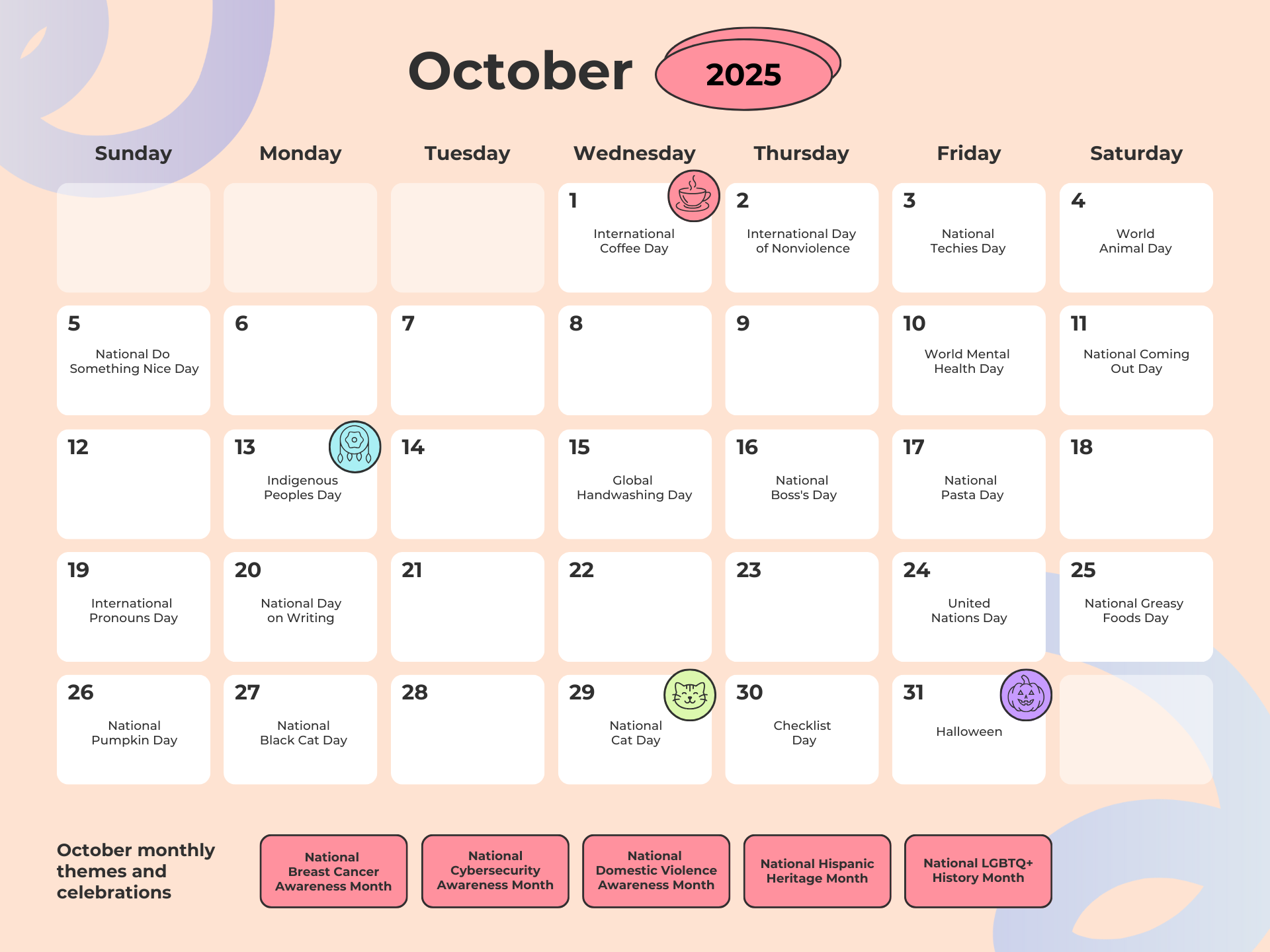 Complete 2025 Social Media Holidays Calendar 250 Dates 