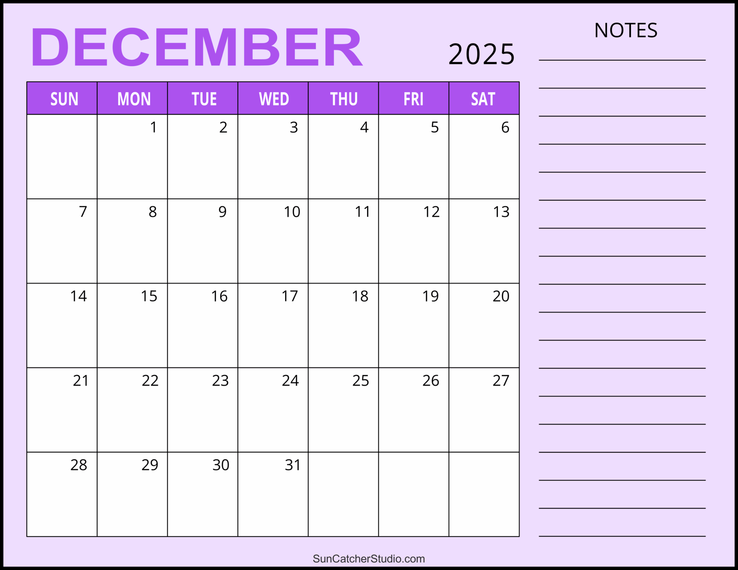 Download December 2025 Calendar