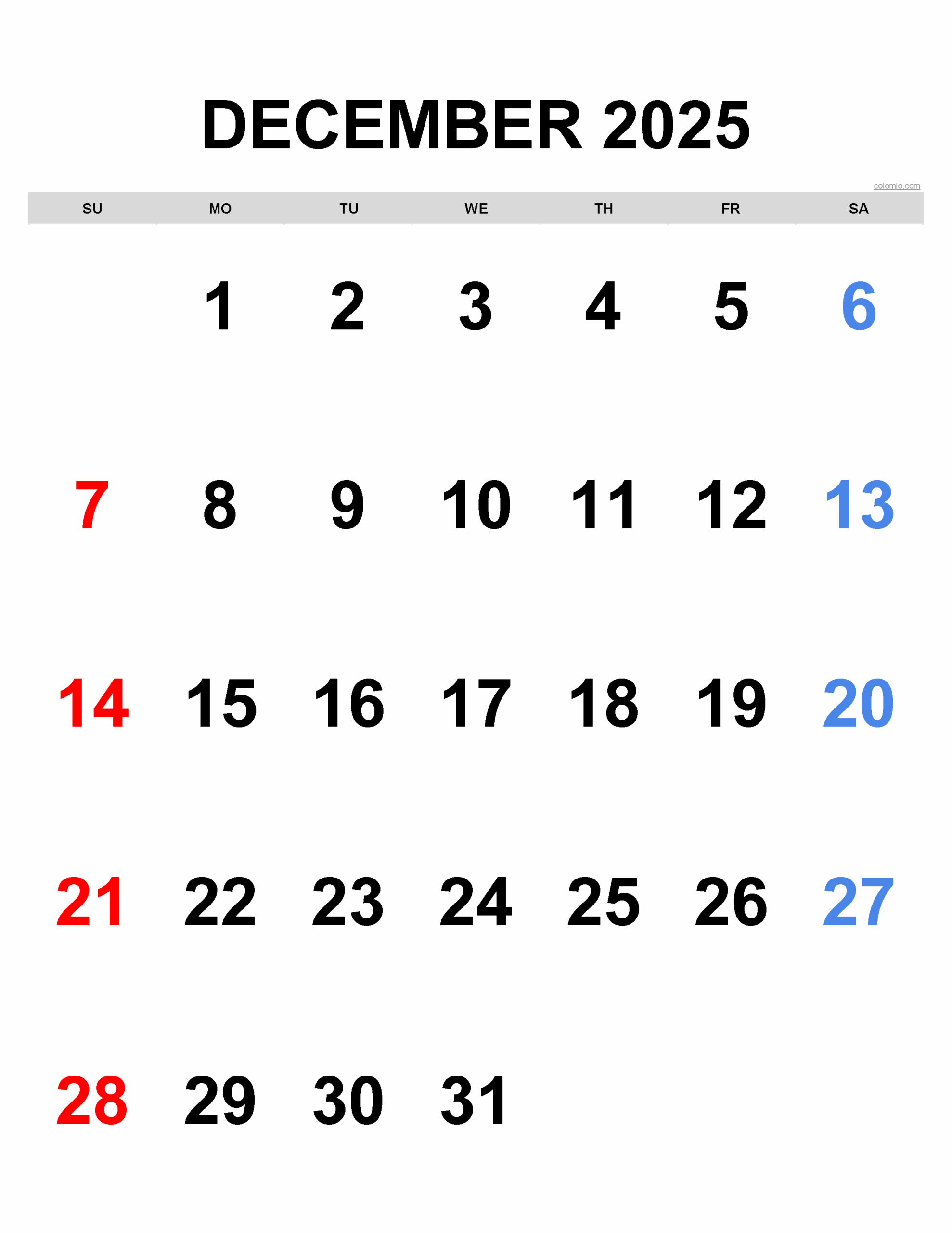 December 2025 Calendar Free Printable PDF XLS And PNG Www 