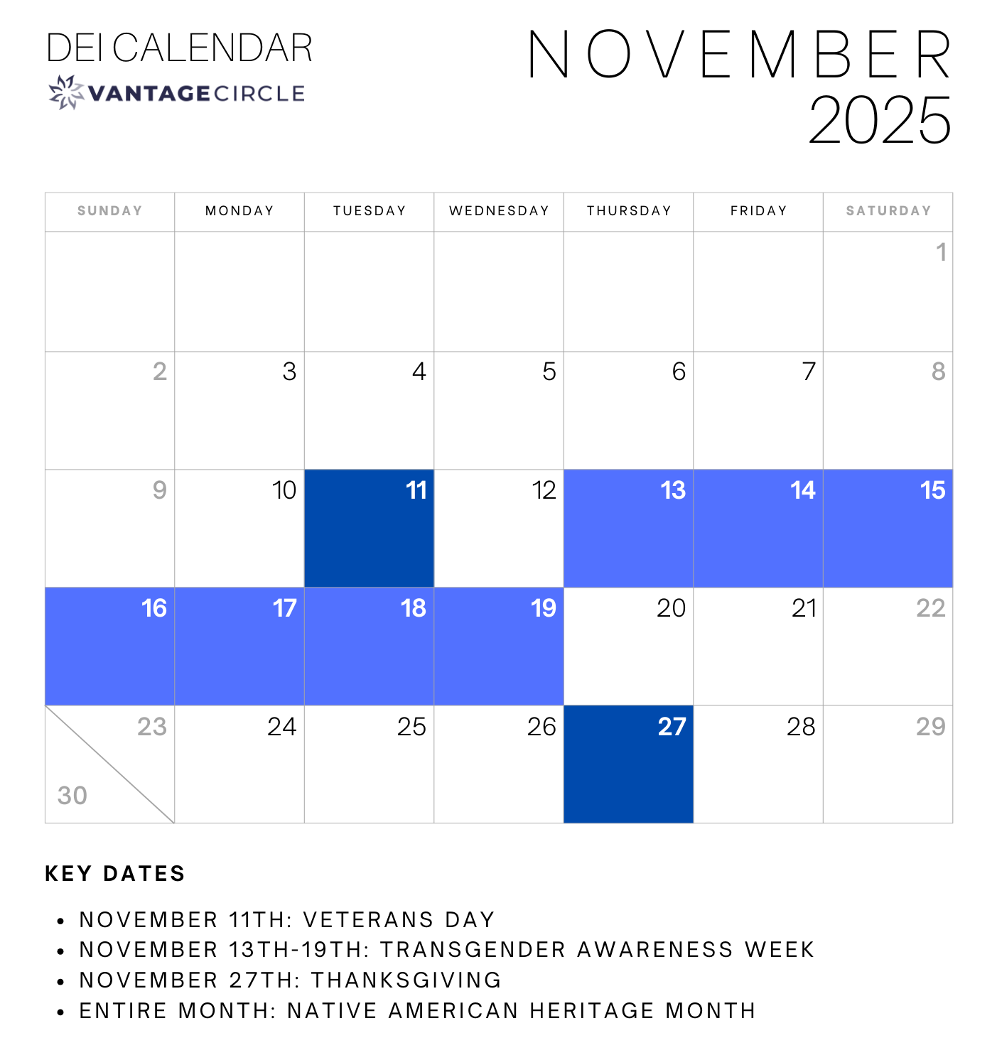 DEI Calendar 2025 Key Dates For Celebrating Diversity And Inclusion At Work