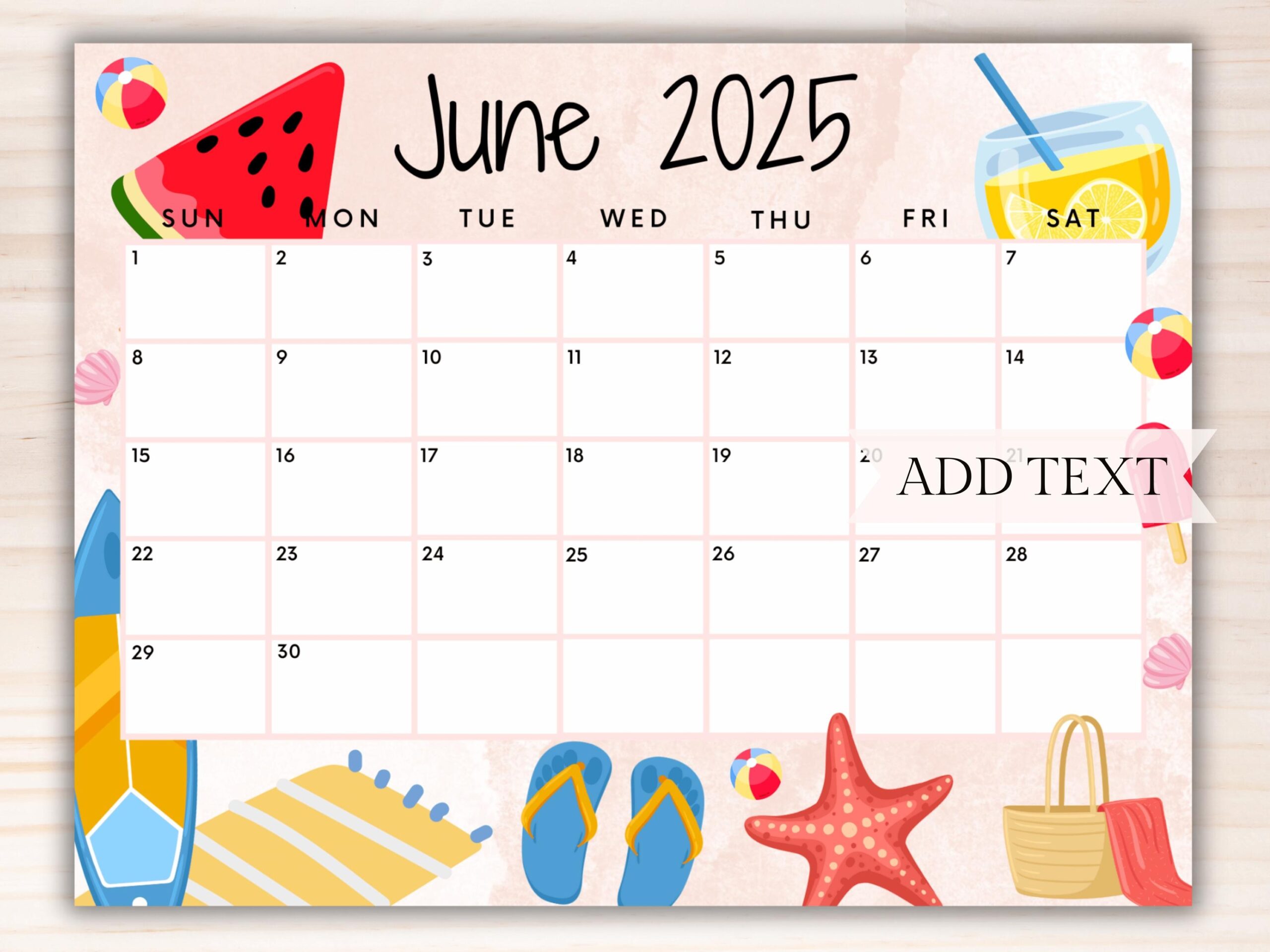Calendar For June 2025