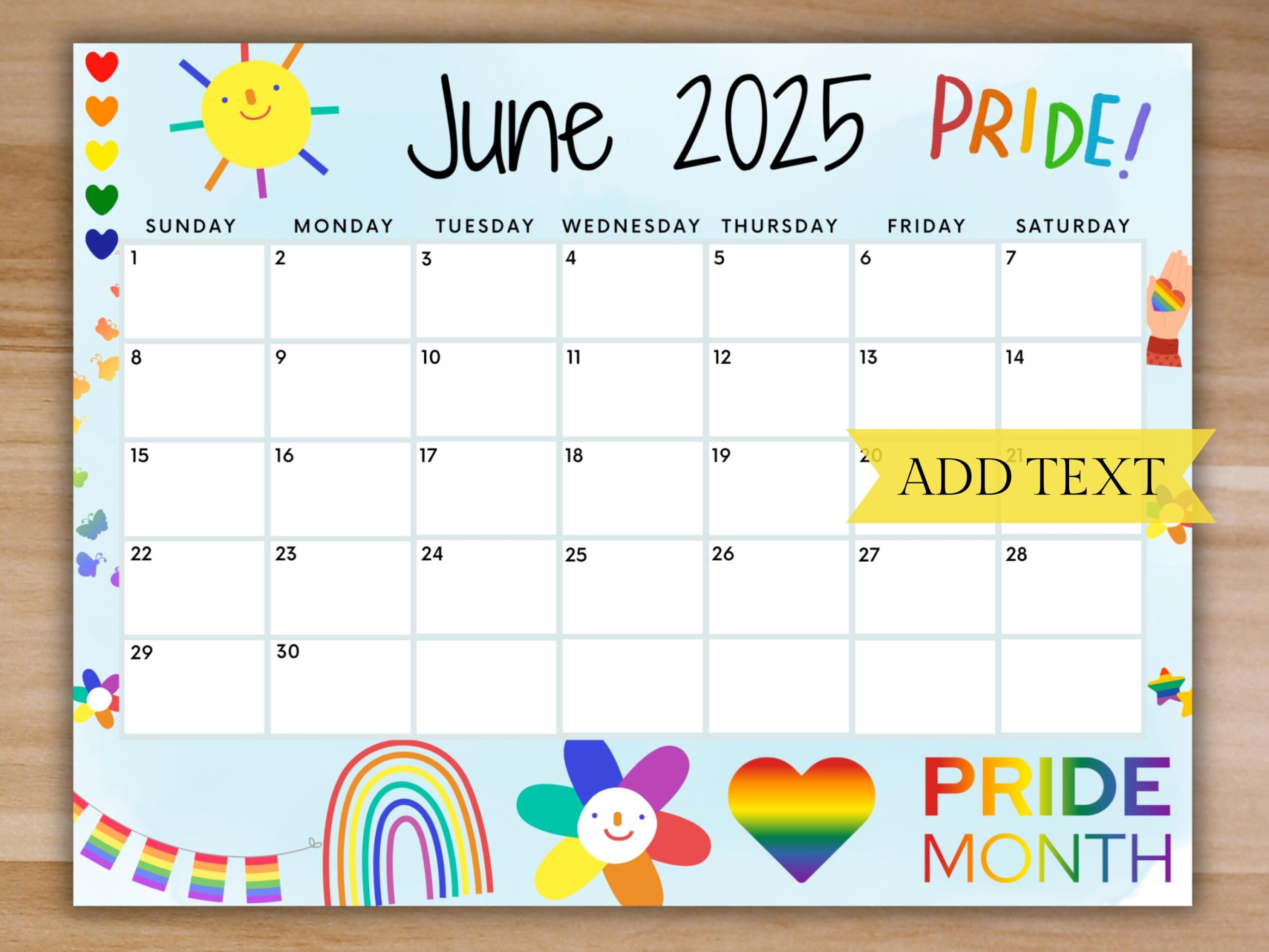 June 2025 Pride Calendar
