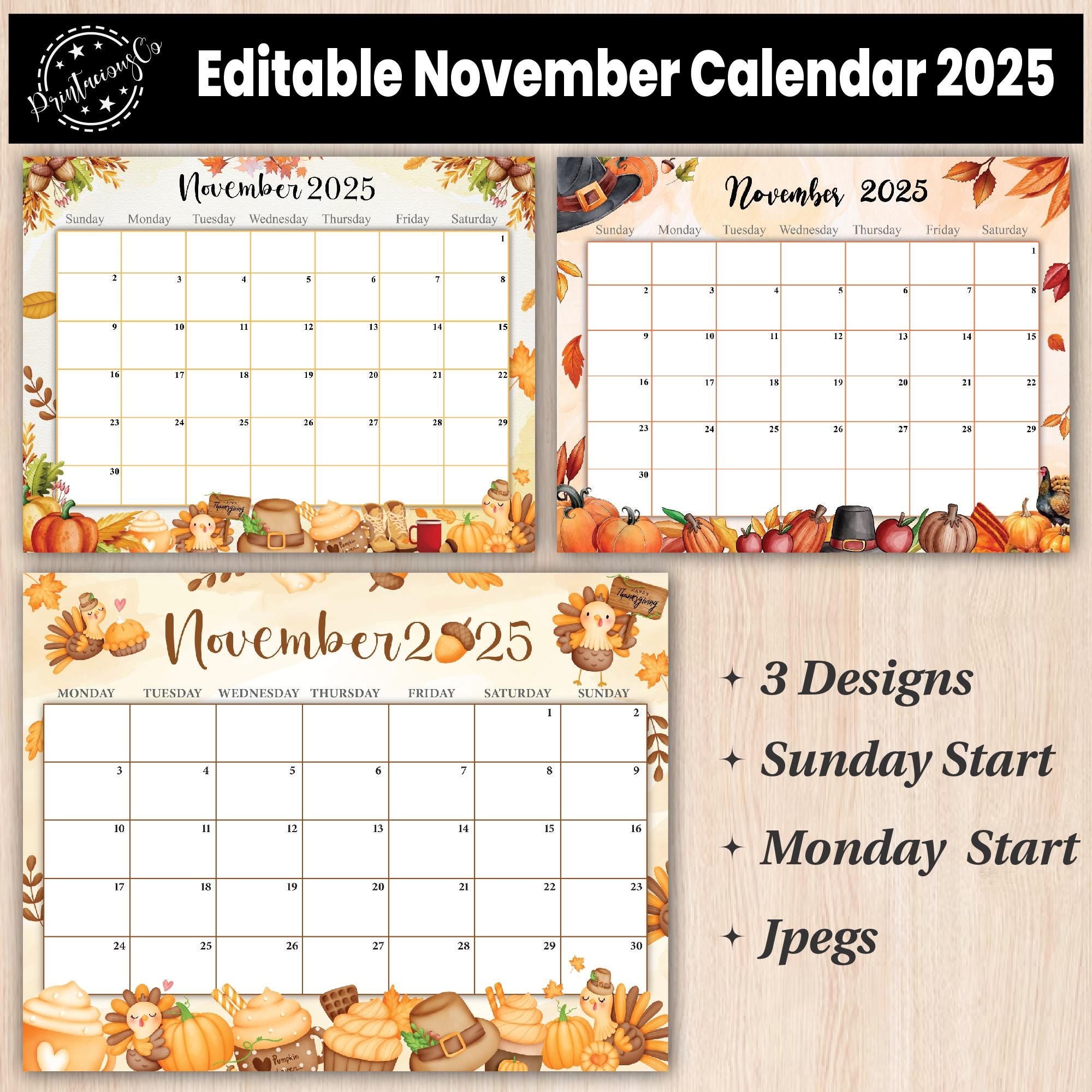 November 2025 Calendar Planner
