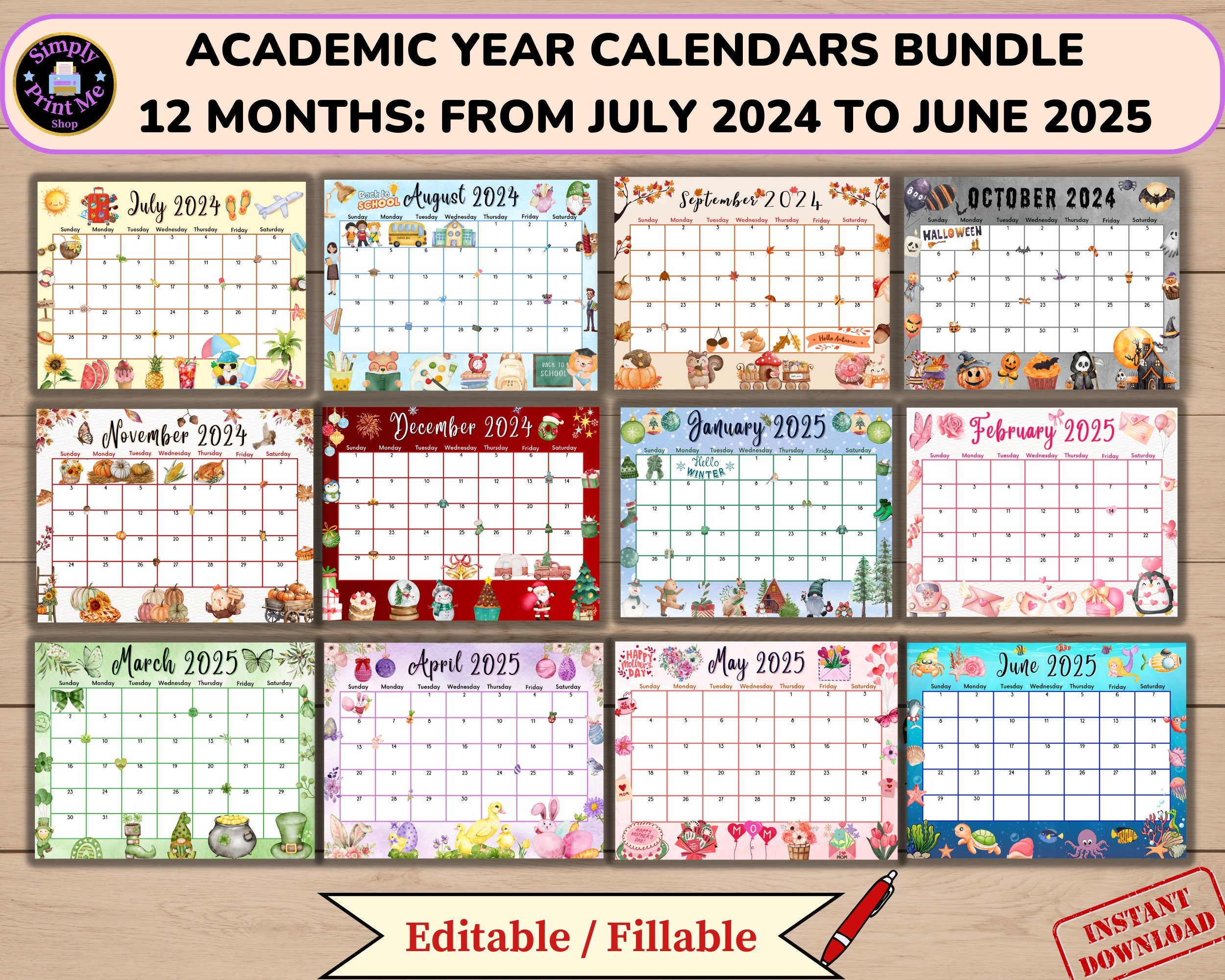 Academic Calendar July 2023 To June 2025