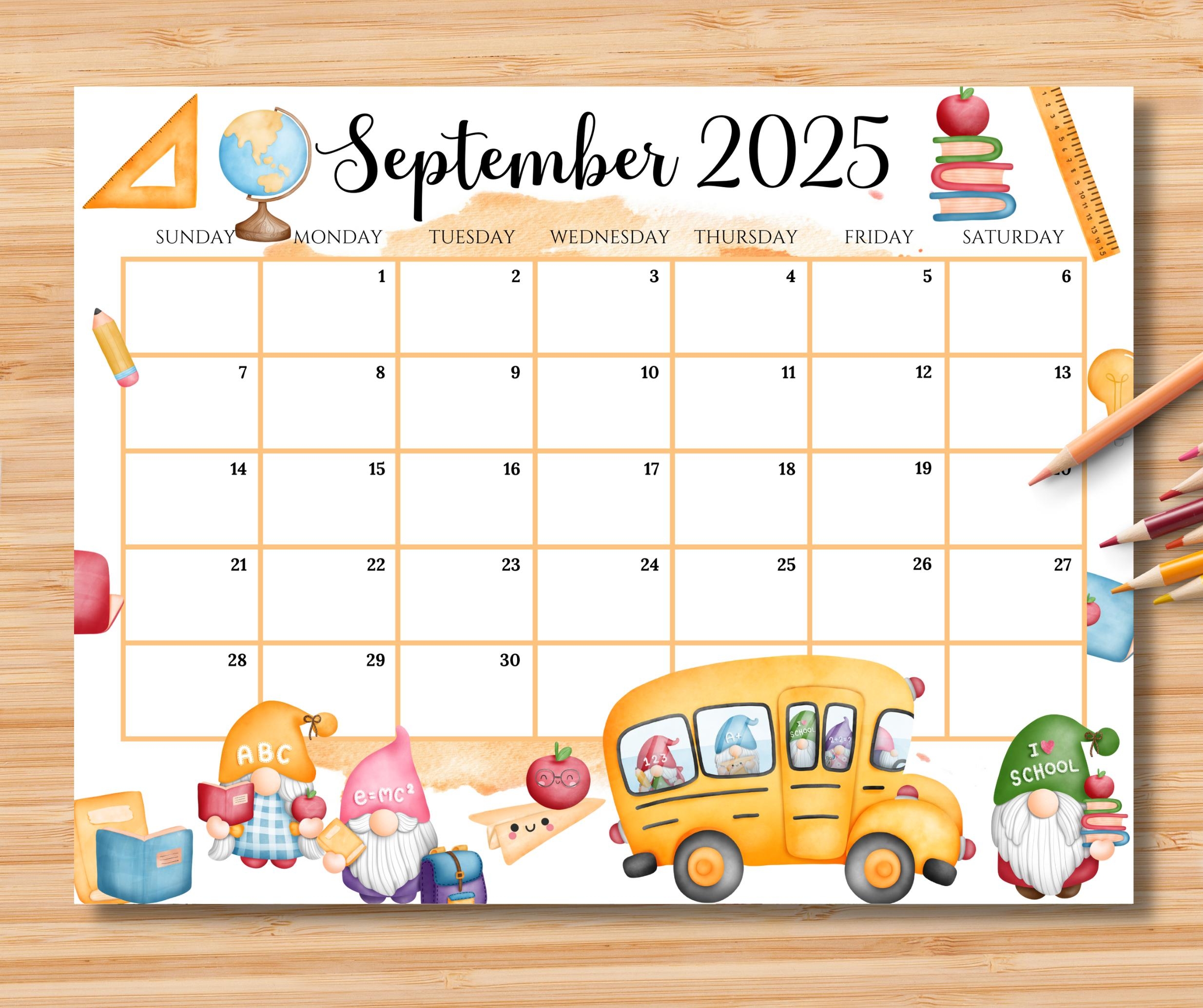 Picture Of A Calendar For September 2025