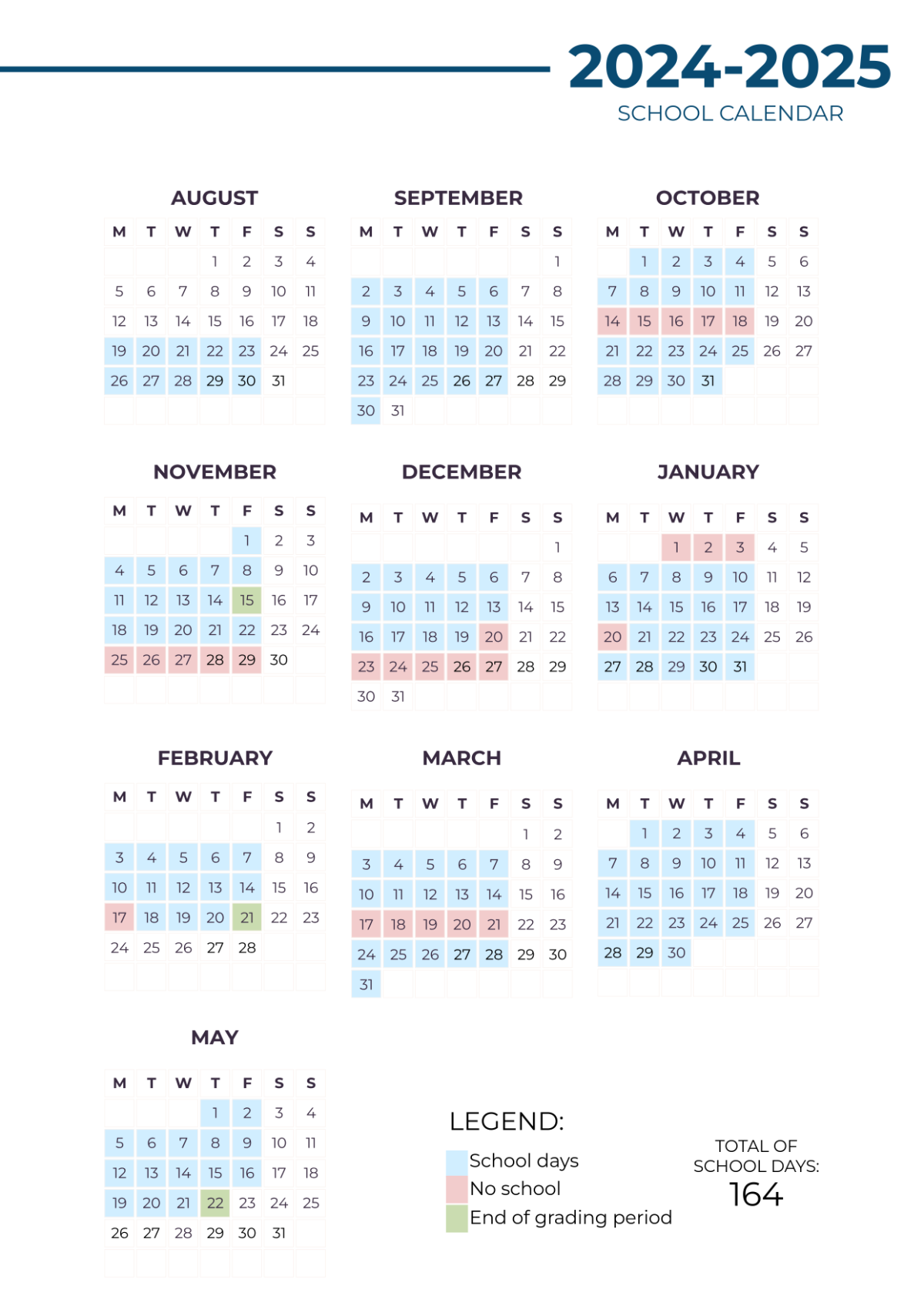 September 2025 School Calendar