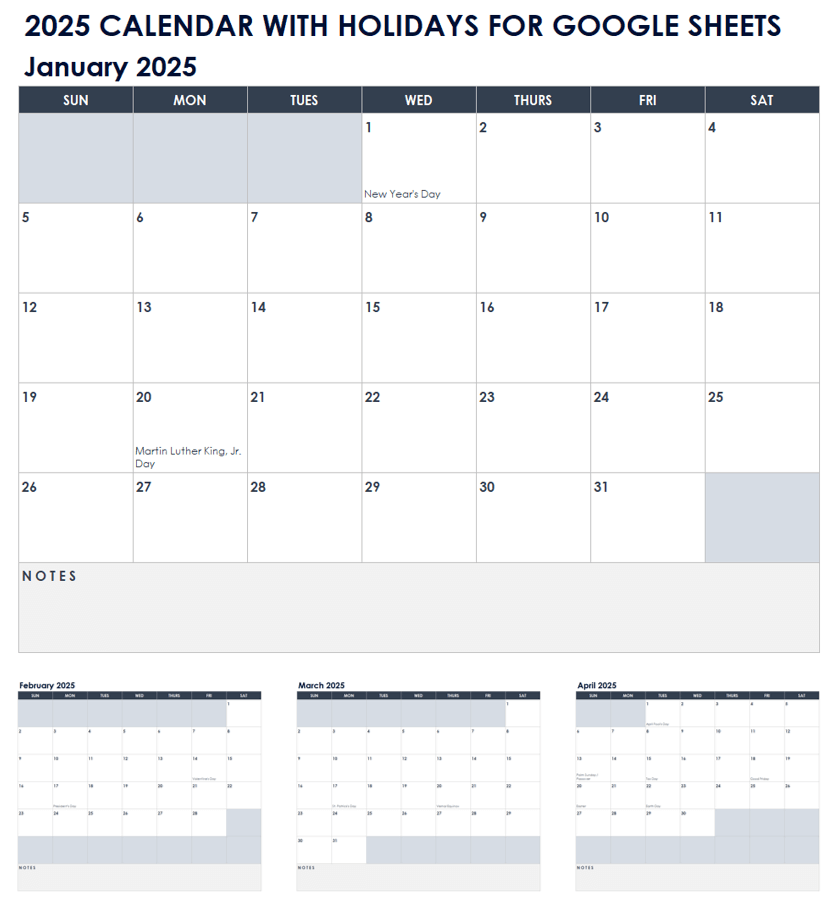 November 2025 Calendar Google Docs