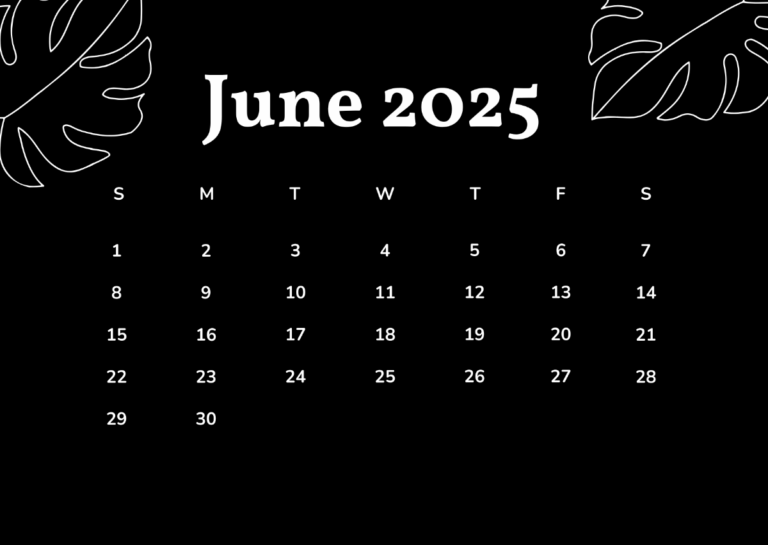 Free June 2025 Calendar Templates To Edit Online