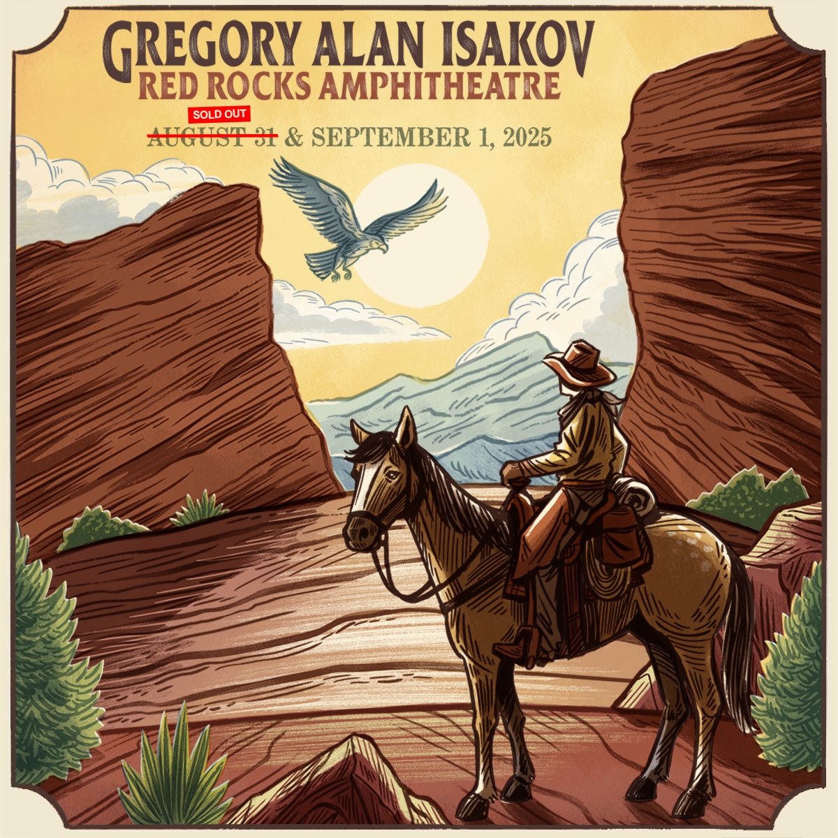 Red Rocks Calendar September 2025