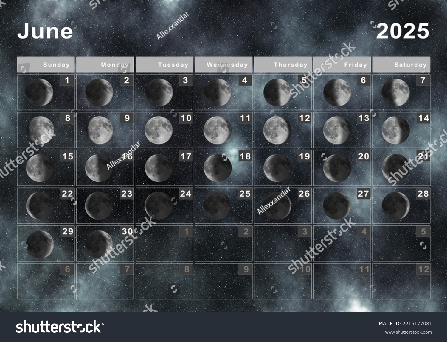June 2025 Full Moon Calendar
