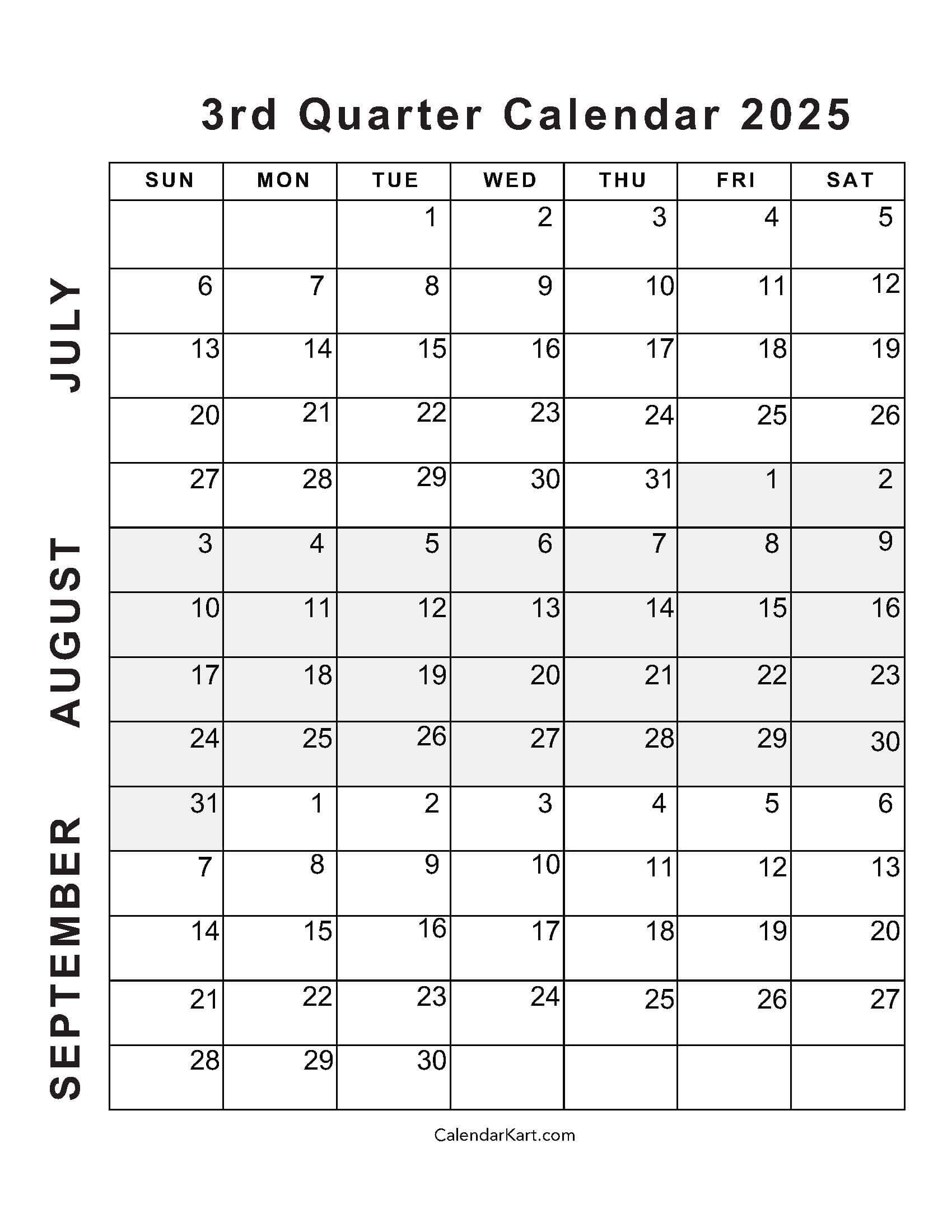 Calendar For August 2025 And September 2025